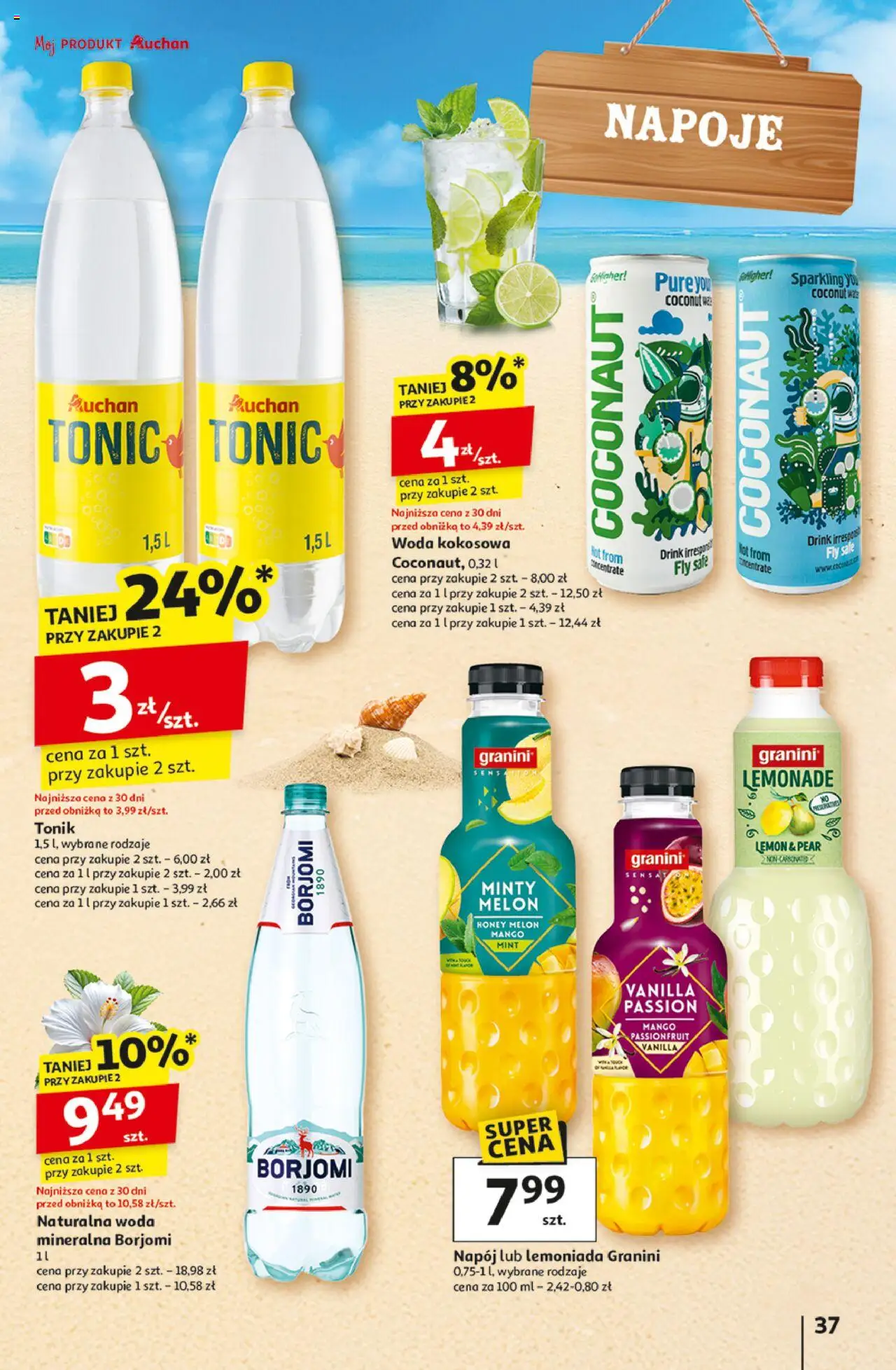 Auchan Lato Pełne Przyjemności Hipermarket Gazetka ważna od  10.07.2025 do 16.07.2025 strona 37