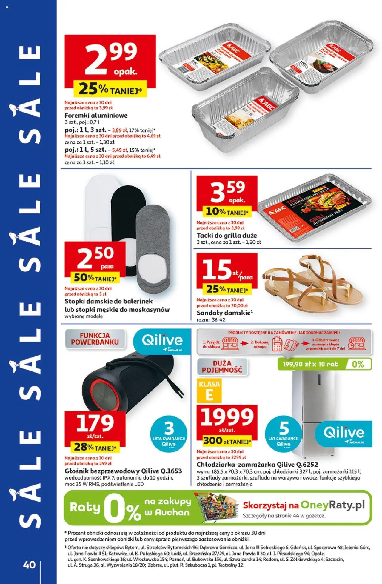 Auchan Lato Pełne Przyjemności Hipermarket Gazetka ważna od  10.07.2025 do 16.07.2025 strona 40