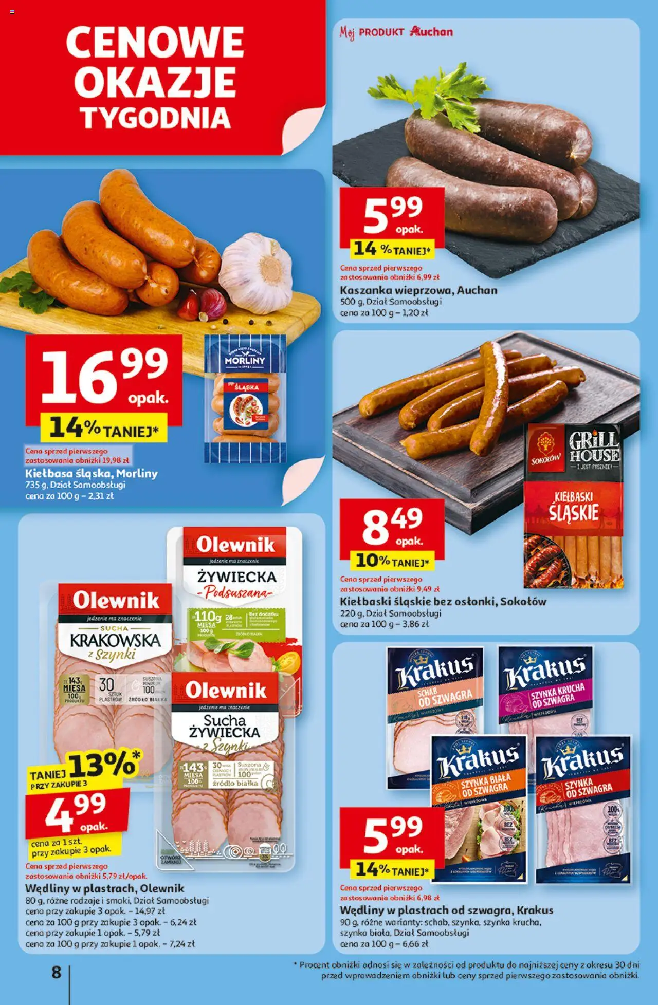 Auchan Lato Pełne Przyjemności Hipermarket Gazetka ważna od  10.07.2025 do 16.07.2025 strona 8
