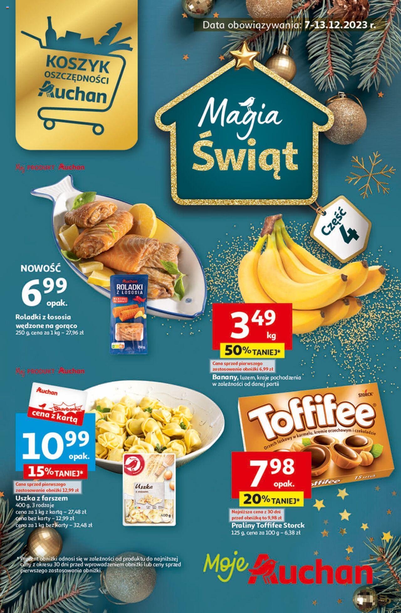 Auchan Magia Świąt Gazetka ważna od  07.12.2023 do 13.12.2023 strona 1