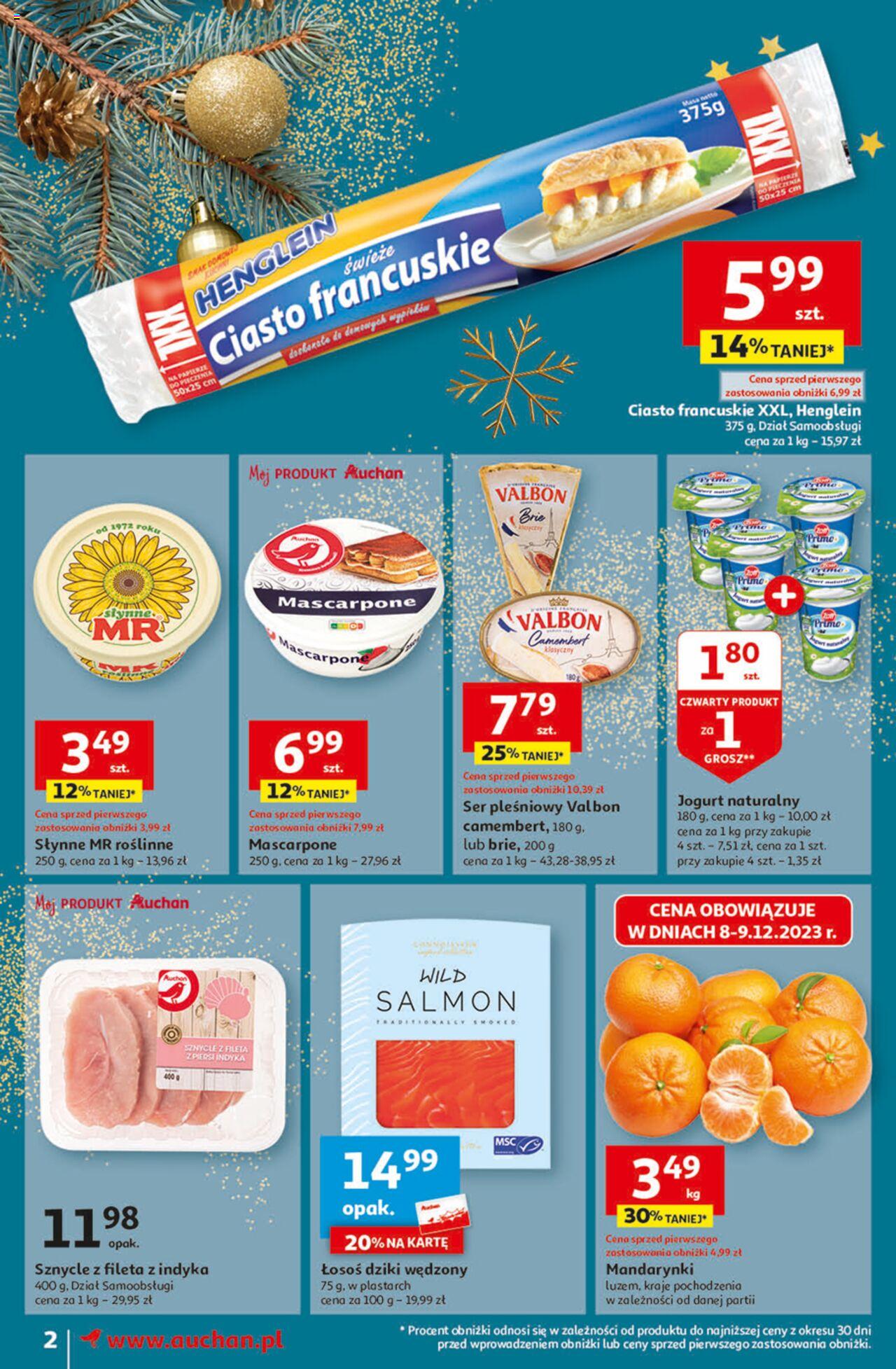 Auchan Magia Świąt Gazetka ważna od  07.12.2023 do 13.12.2023 strona 2