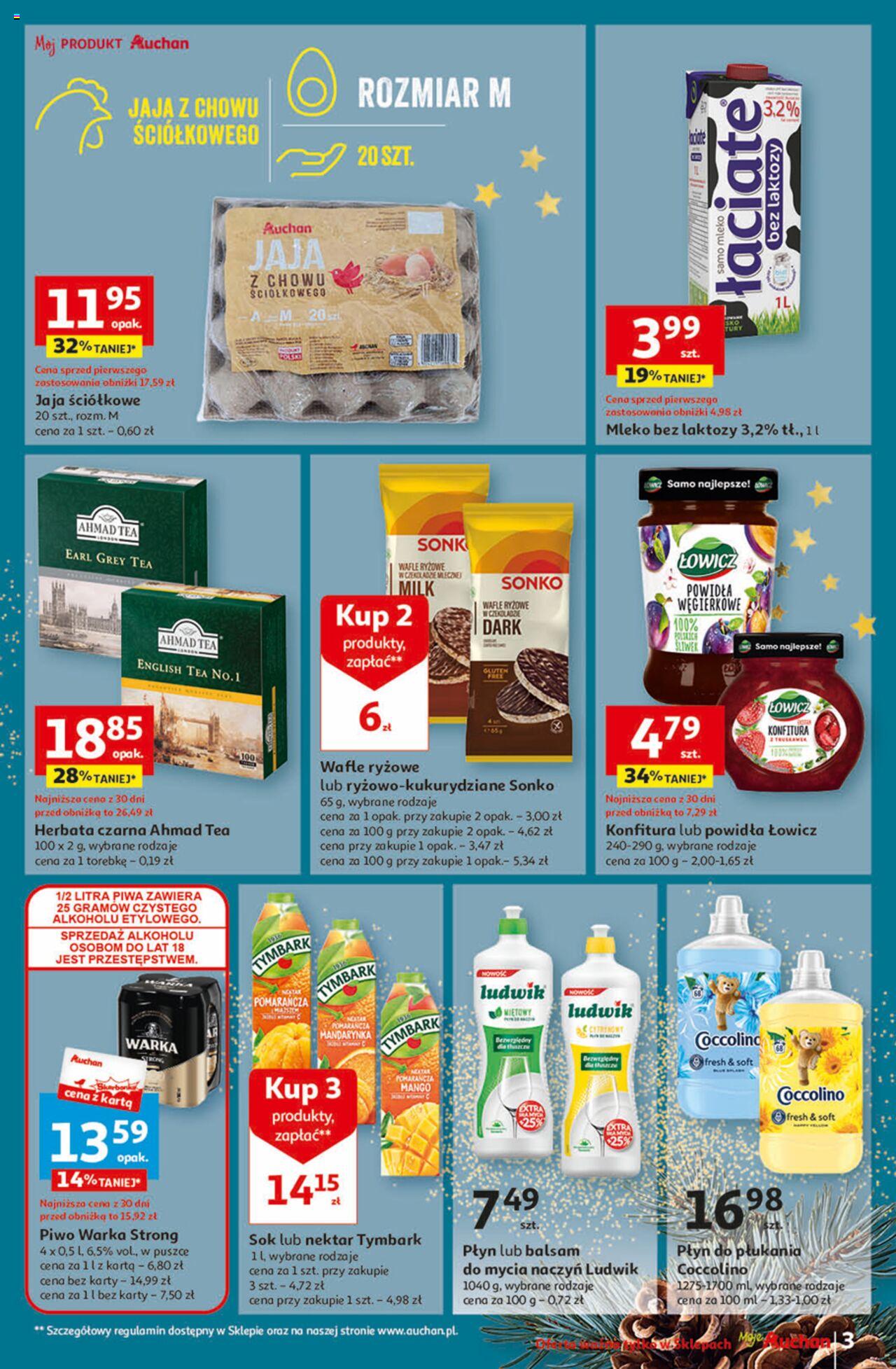 Auchan Magia Świąt Gazetka ważna od  07.12.2023 do 13.12.2023 strona 3