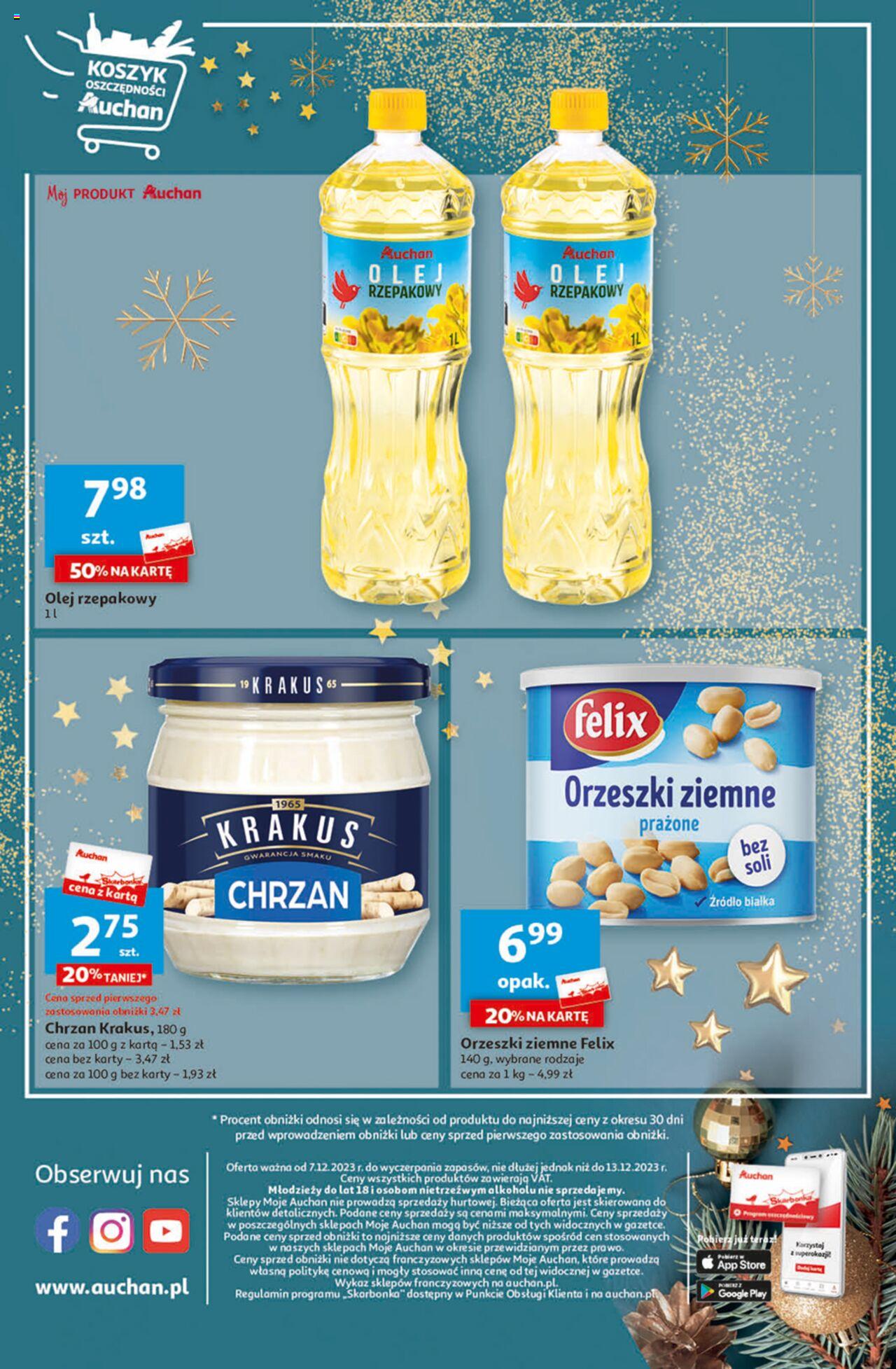 Auchan Magia Świąt Gazetka ważna od  07.12.2023 do 13.12.2023 strona 4