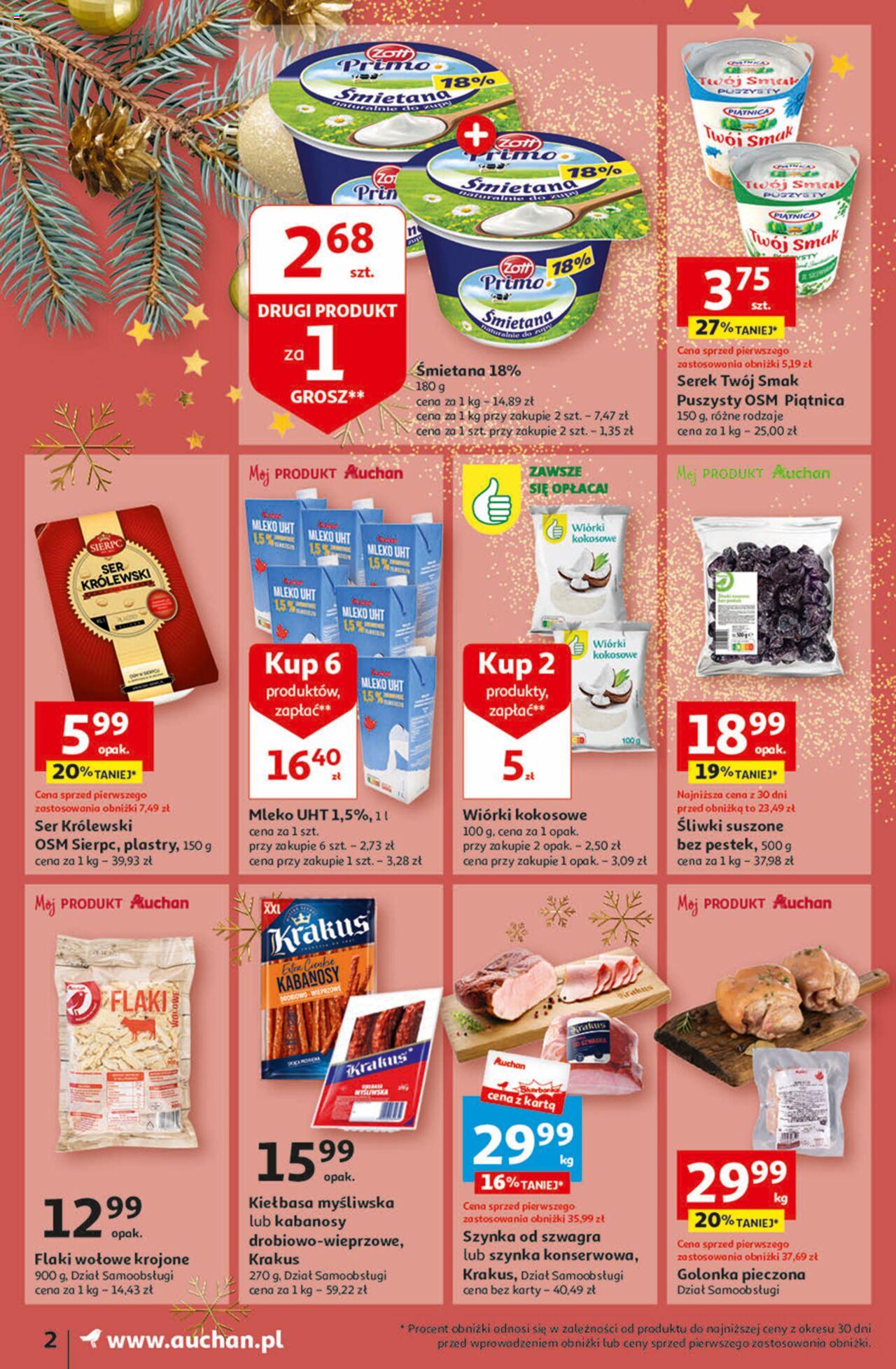 Auchan Magia Świąt Gazetka ważna od 30.11.2023 do 06.12.2023 strona 2
