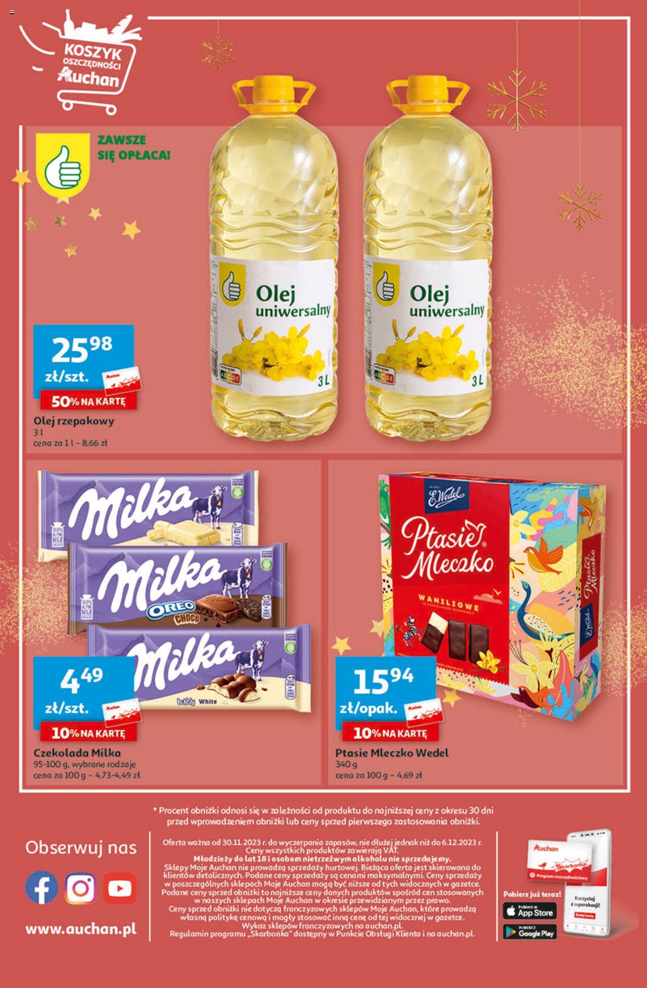 Auchan Magia Świąt Gazetka ważna od 30.11.2023 do 06.12.2023 strona 4