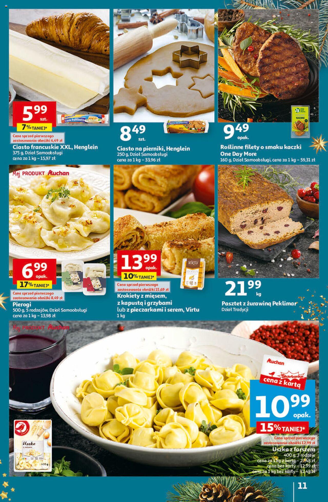 Auchan Magia Świąt Hipermarket Gazetka ważna od 07.12.2023 do 13.12.2023 strona 11