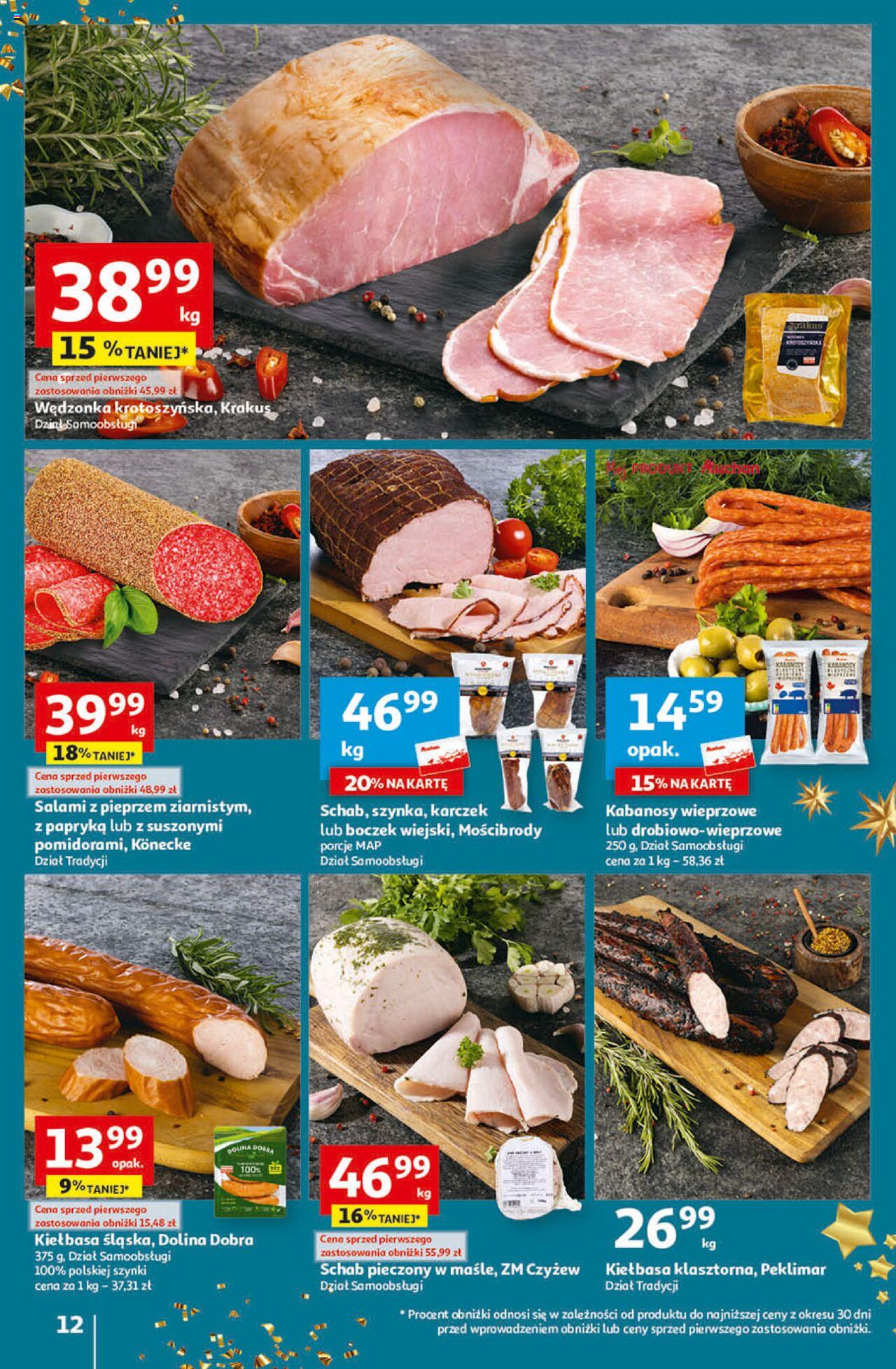 Auchan Magia Świąt Hipermarket Gazetka ważna od 07.12.2023 do 13.12.2023 strona 12