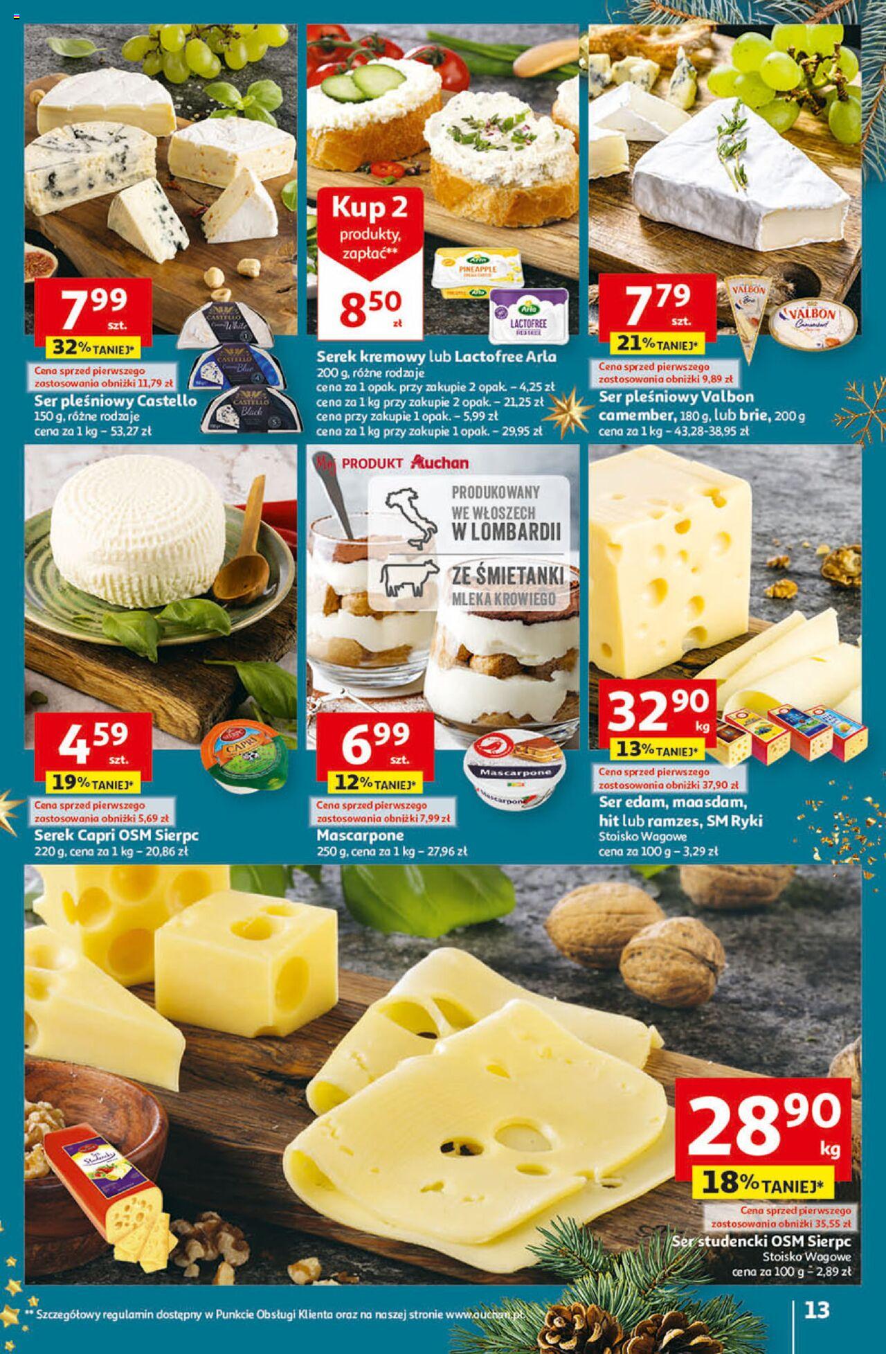 Auchan Magia Świąt Hipermarket Gazetka ważna od 07.12.2023 do 13.12.2023 strona 13