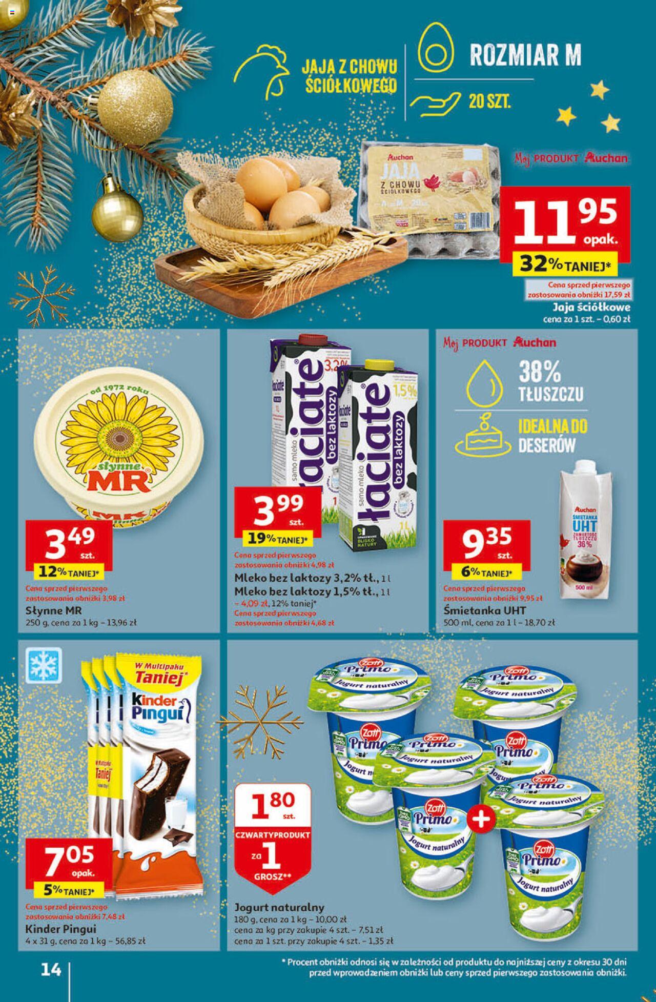 Auchan Magia Świąt Hipermarket Gazetka ważna od 07.12.2023 do 13.12.2023 strona 14