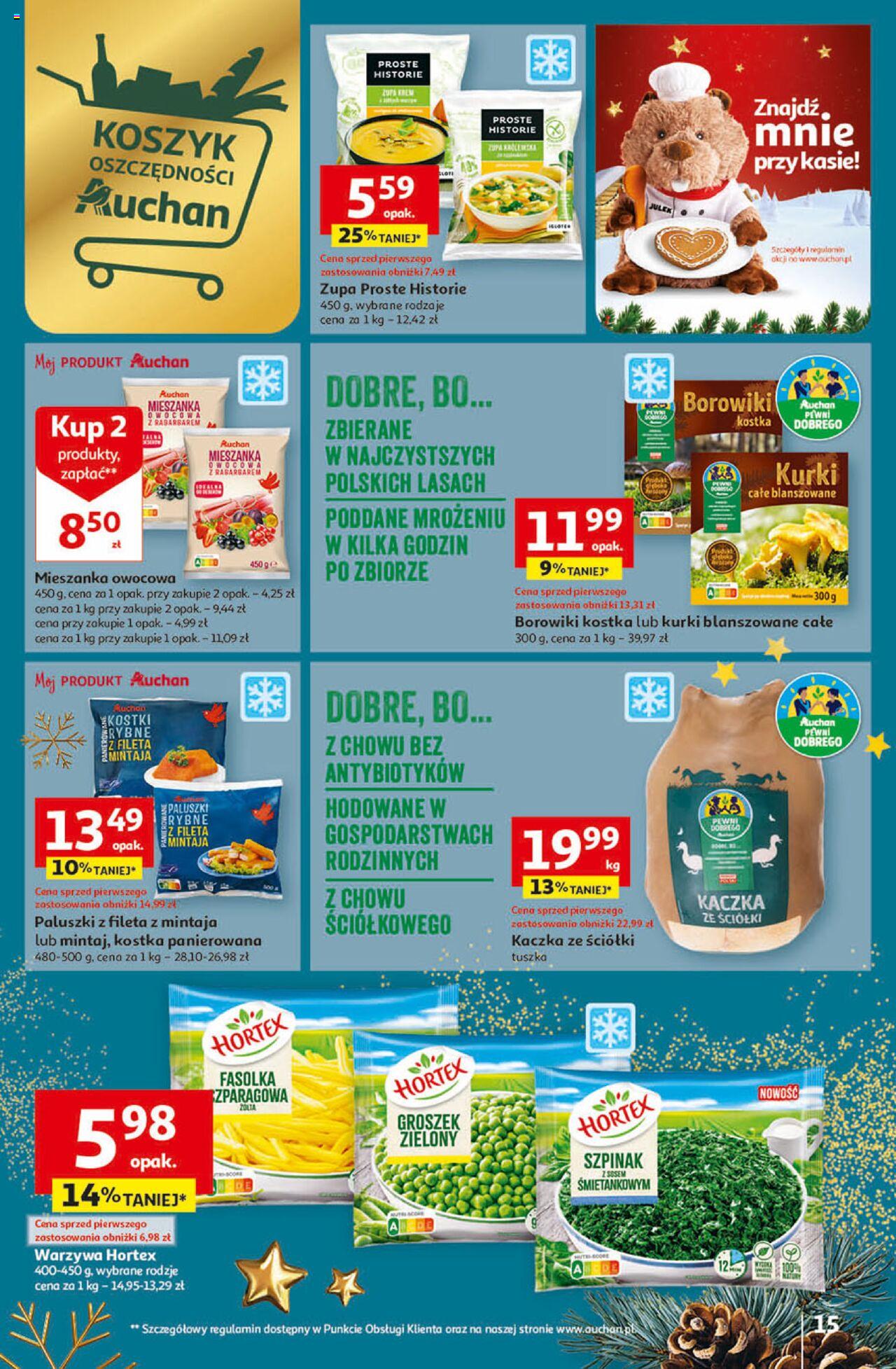 Auchan Magia Świąt Hipermarket Gazetka ważna od 07.12.2023 do 13.12.2023 strona 15