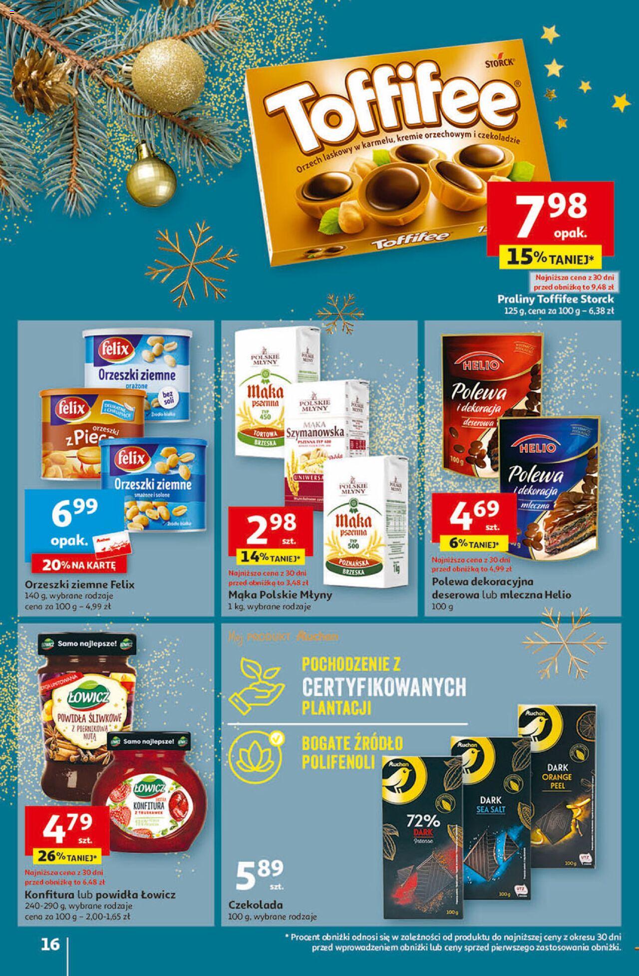 Auchan Magia Świąt Hipermarket Gazetka ważna od 07.12.2023 do 13.12.2023 strona 16