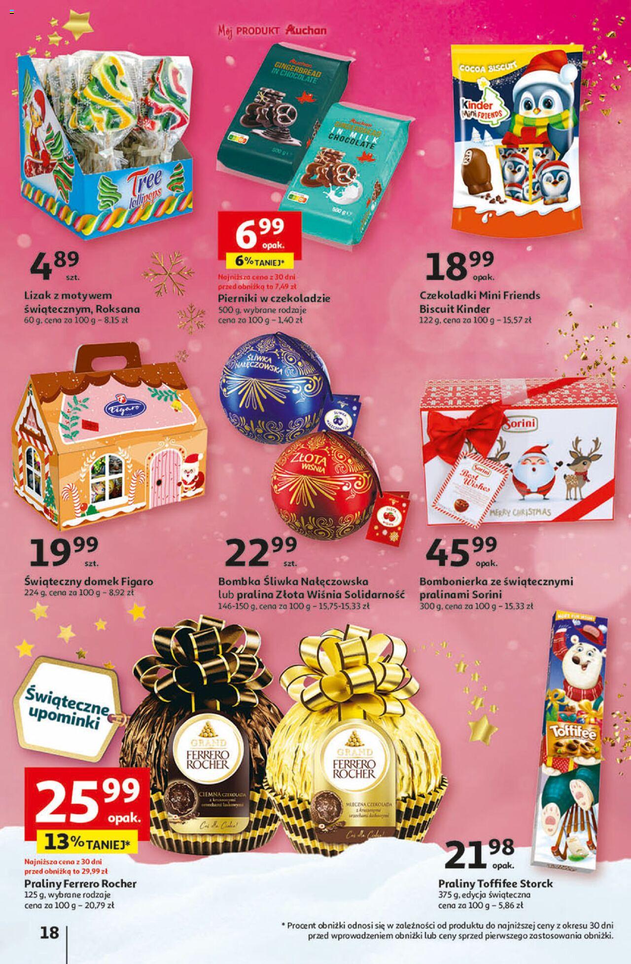 Auchan Magia Świąt Hipermarket Gazetka ważna od 07.12.2023 do 13.12.2023 strona 18