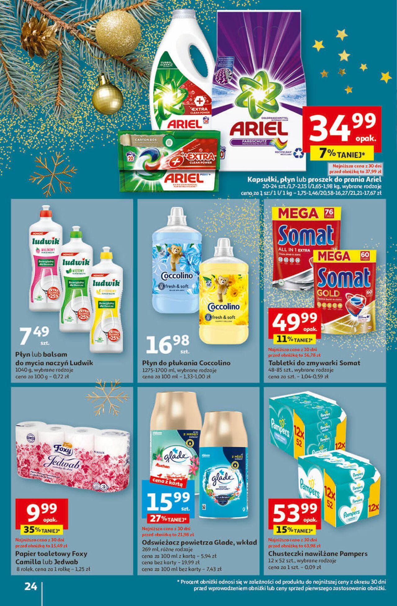 Auchan Magia Świąt Hipermarket Gazetka ważna od 07.12.2023 do 13.12.2023 strona 24