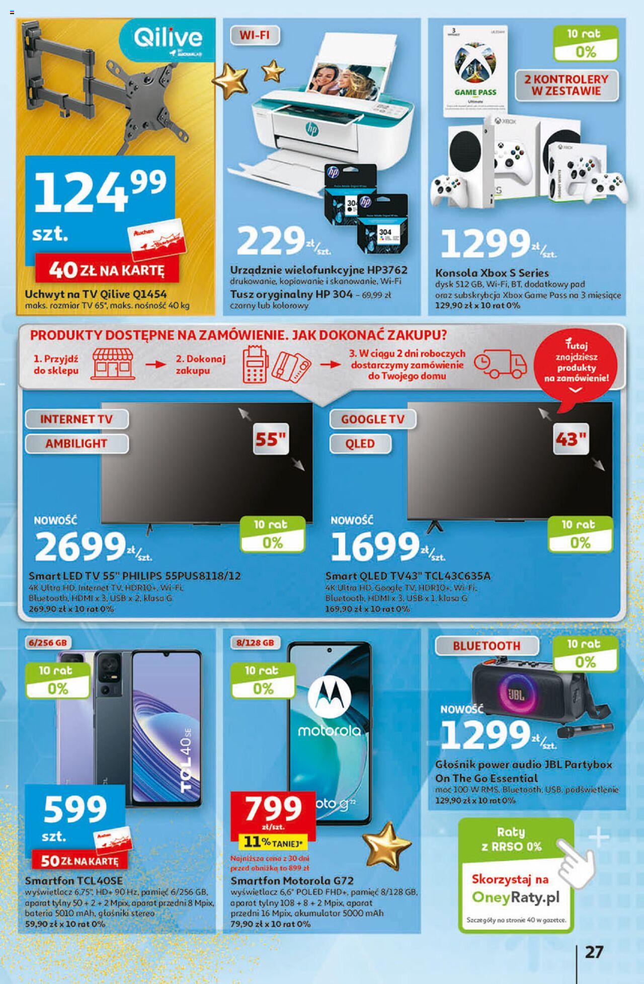 Auchan Magia Świąt Hipermarket Gazetka ważna od 07.12.2023 do 13.12.2023 strona 27