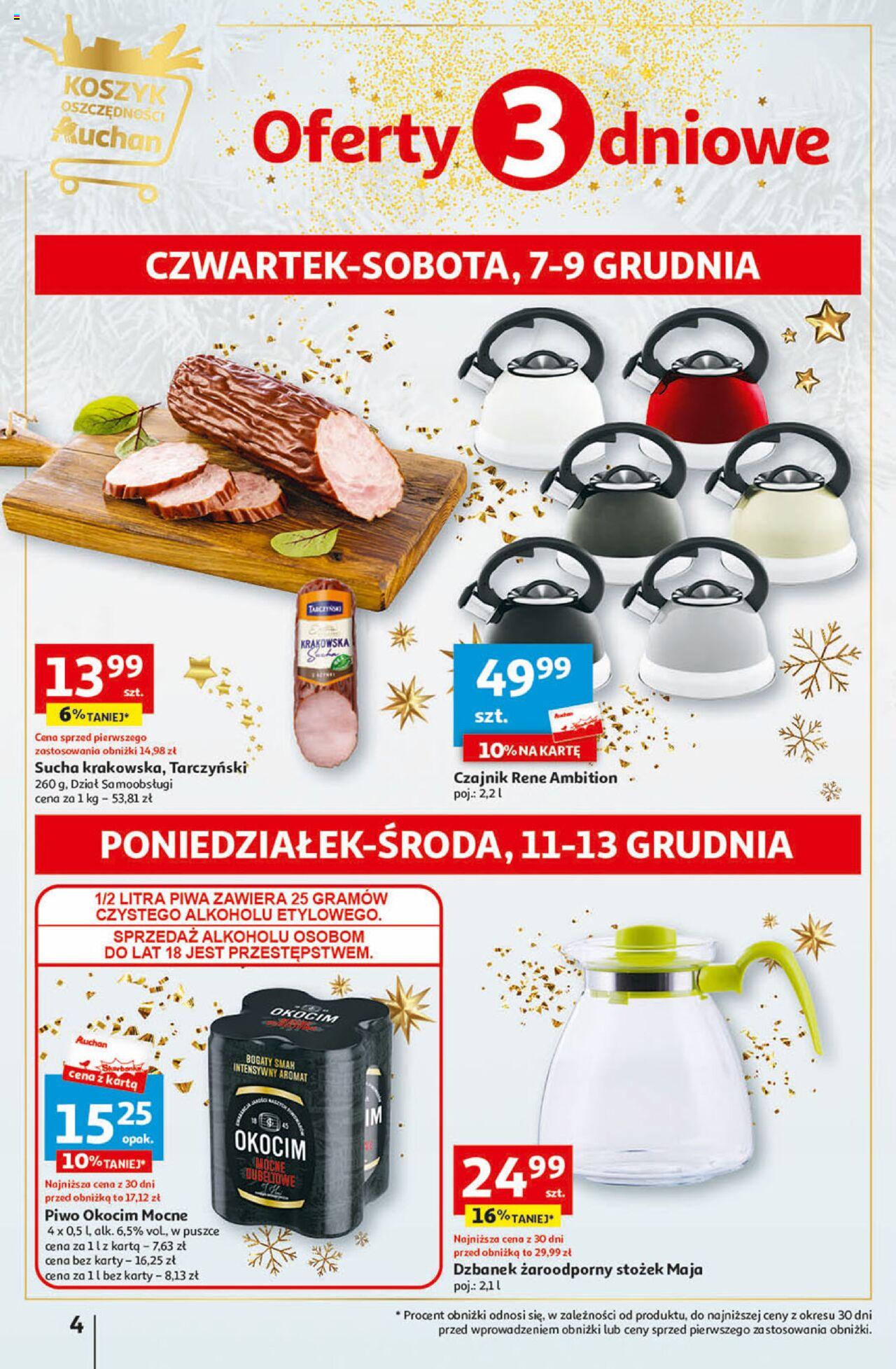 Auchan Magia Świąt Hipermarket Gazetka ważna od 07.12.2023 do 13.12.2023 strona 4