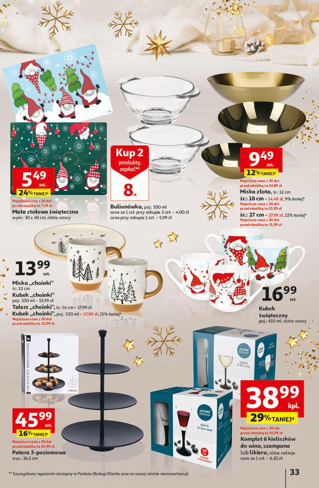 Auchan Magia Świąt Hipermarket Gazetka ważna od 07.12.2023 do 13.12.2023 strona 33