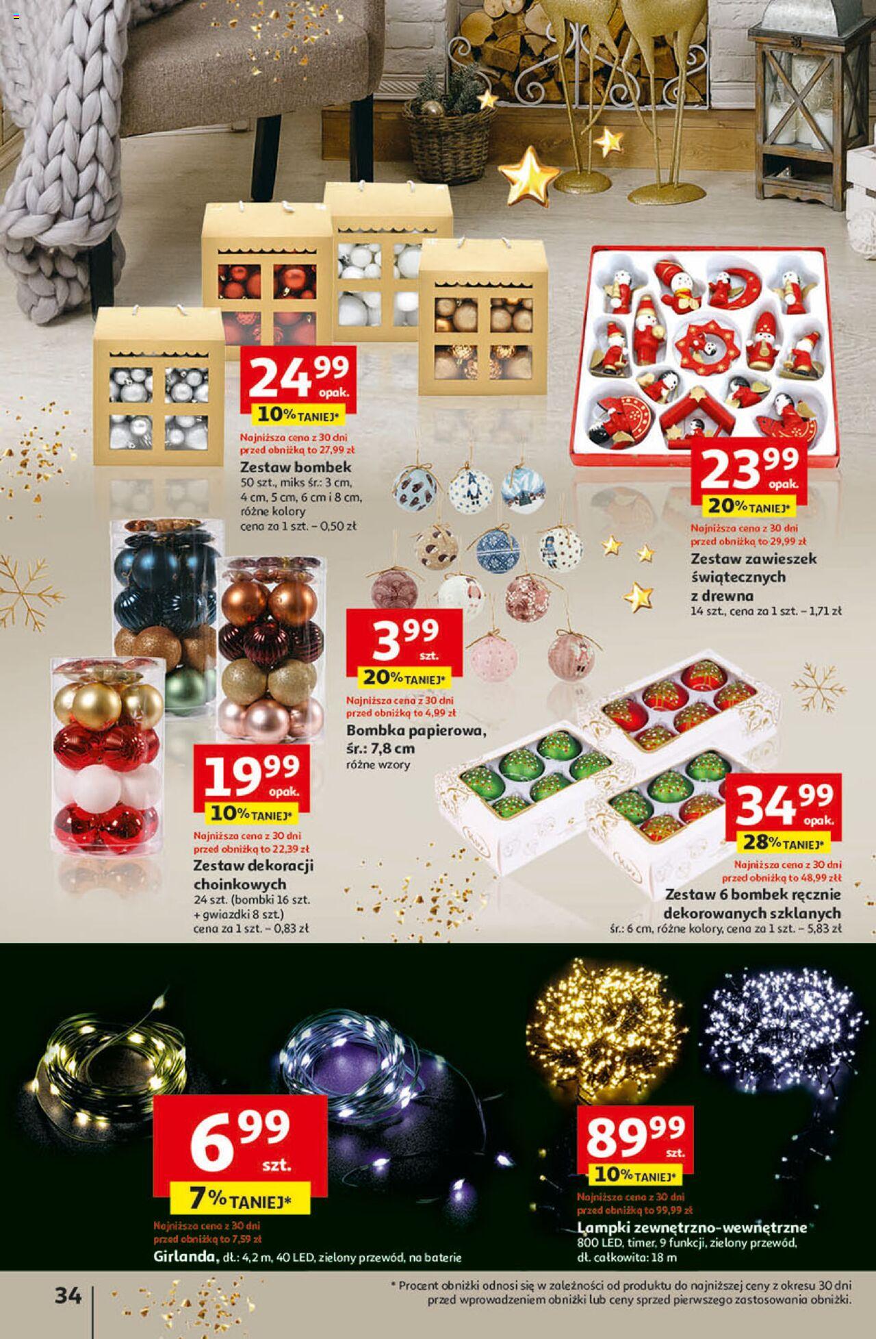 Auchan Magia Świąt Hipermarket Gazetka ważna od 07.12.2023 do 13.12.2023 strona 34