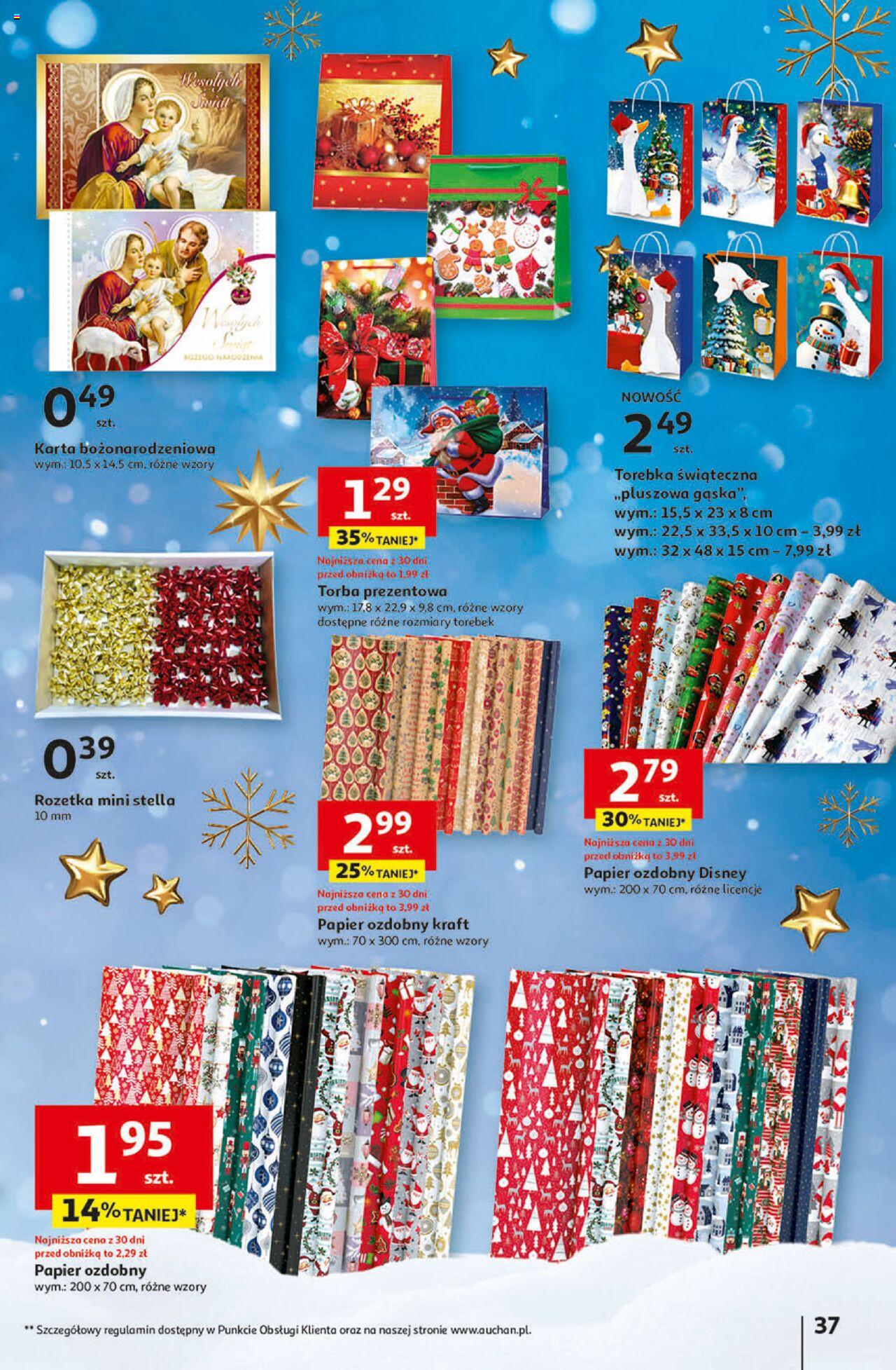 Auchan Magia Świąt Hipermarket Gazetka ważna od 07.12.2023 do 13.12.2023 strona 37