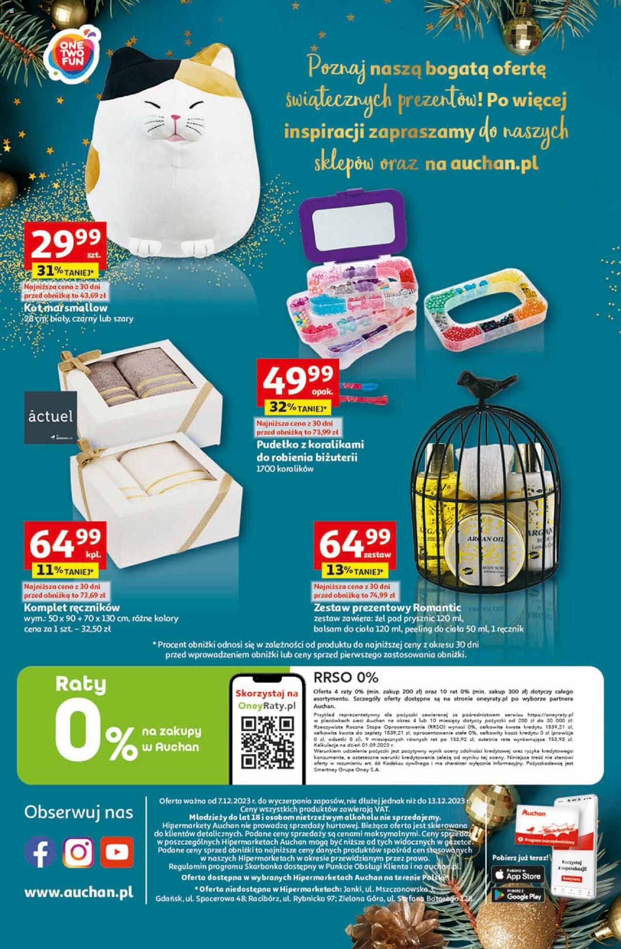 Auchan Magia Świąt Hipermarket Gazetka ważna od 07.12.2023 do 13.12.2023 strona 40