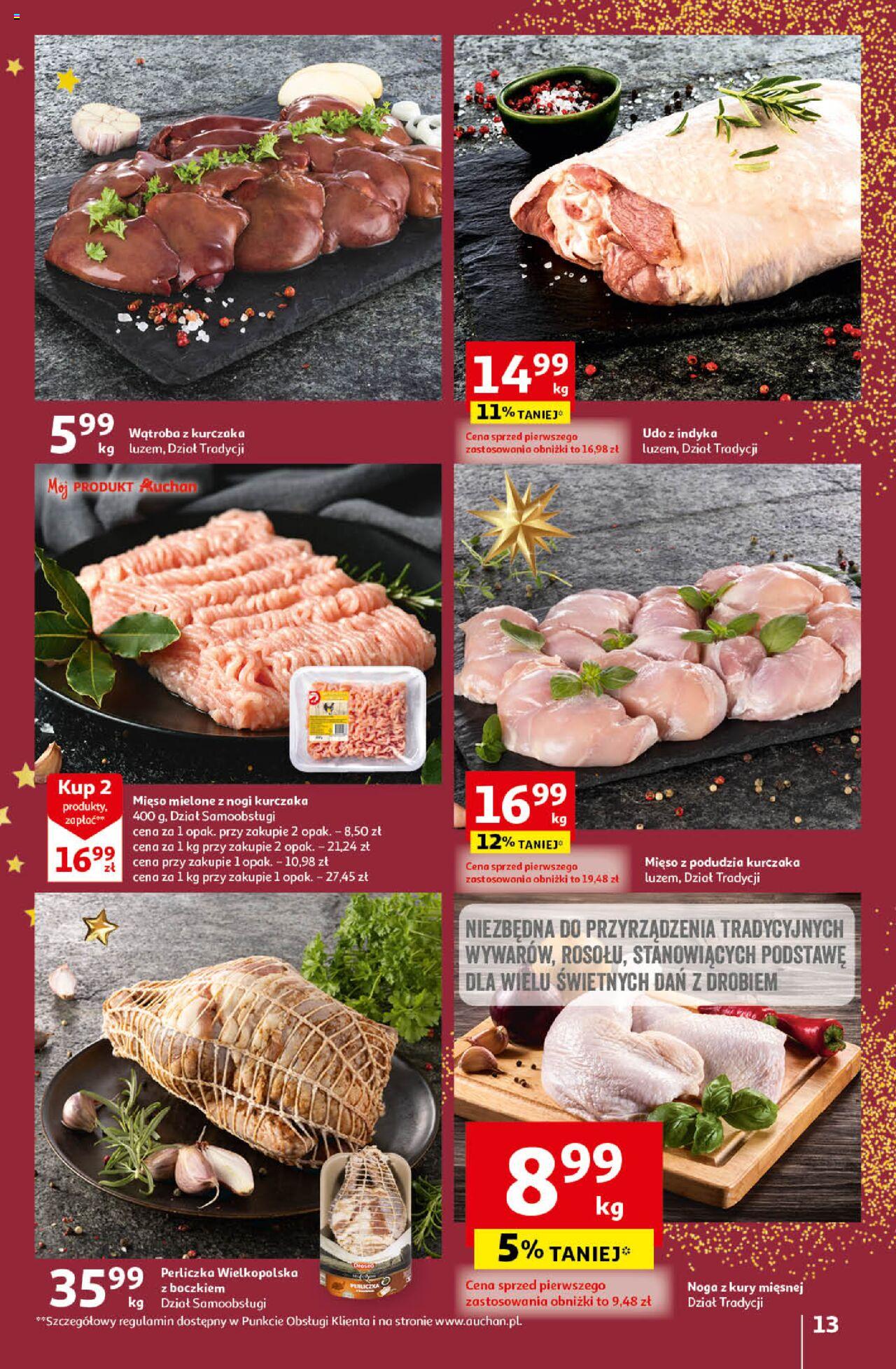 Auchan Magia Świąt Hipermarket gazetka ważna od 14.12.2023 do 23.12.2023 strona 13