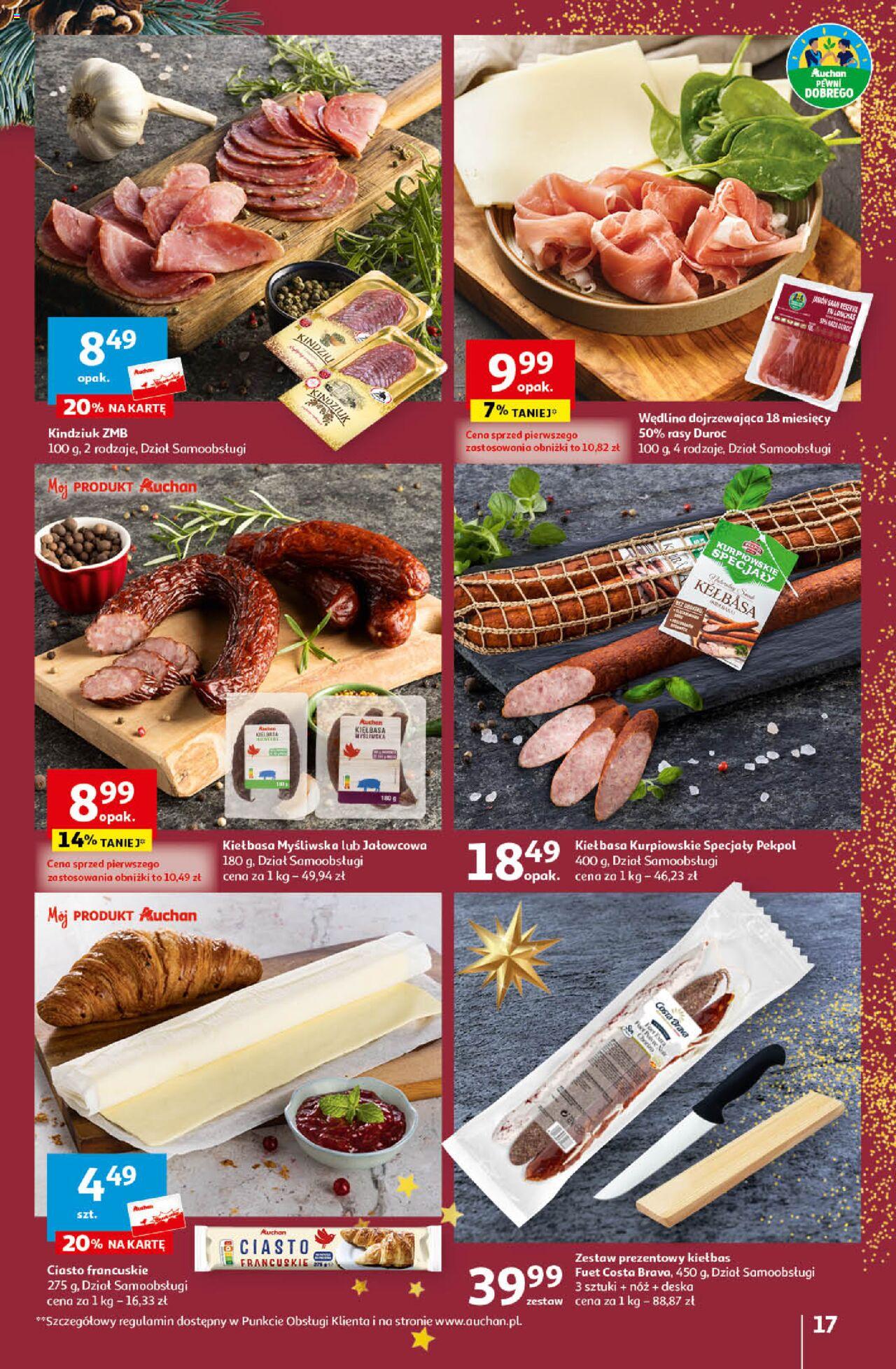 Auchan Magia Świąt Hipermarket gazetka ważna od 14.12.2023 do 23.12.2023 strona 17