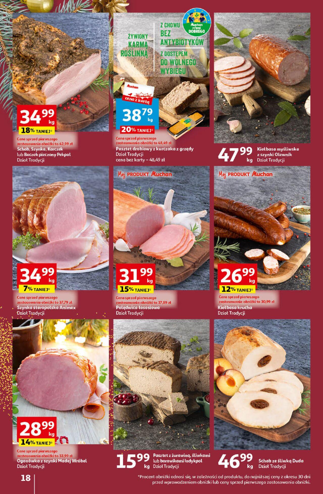 Auchan Magia Świąt Hipermarket gazetka ważna od 14.12.2023 do 23.12.2023 strona 18