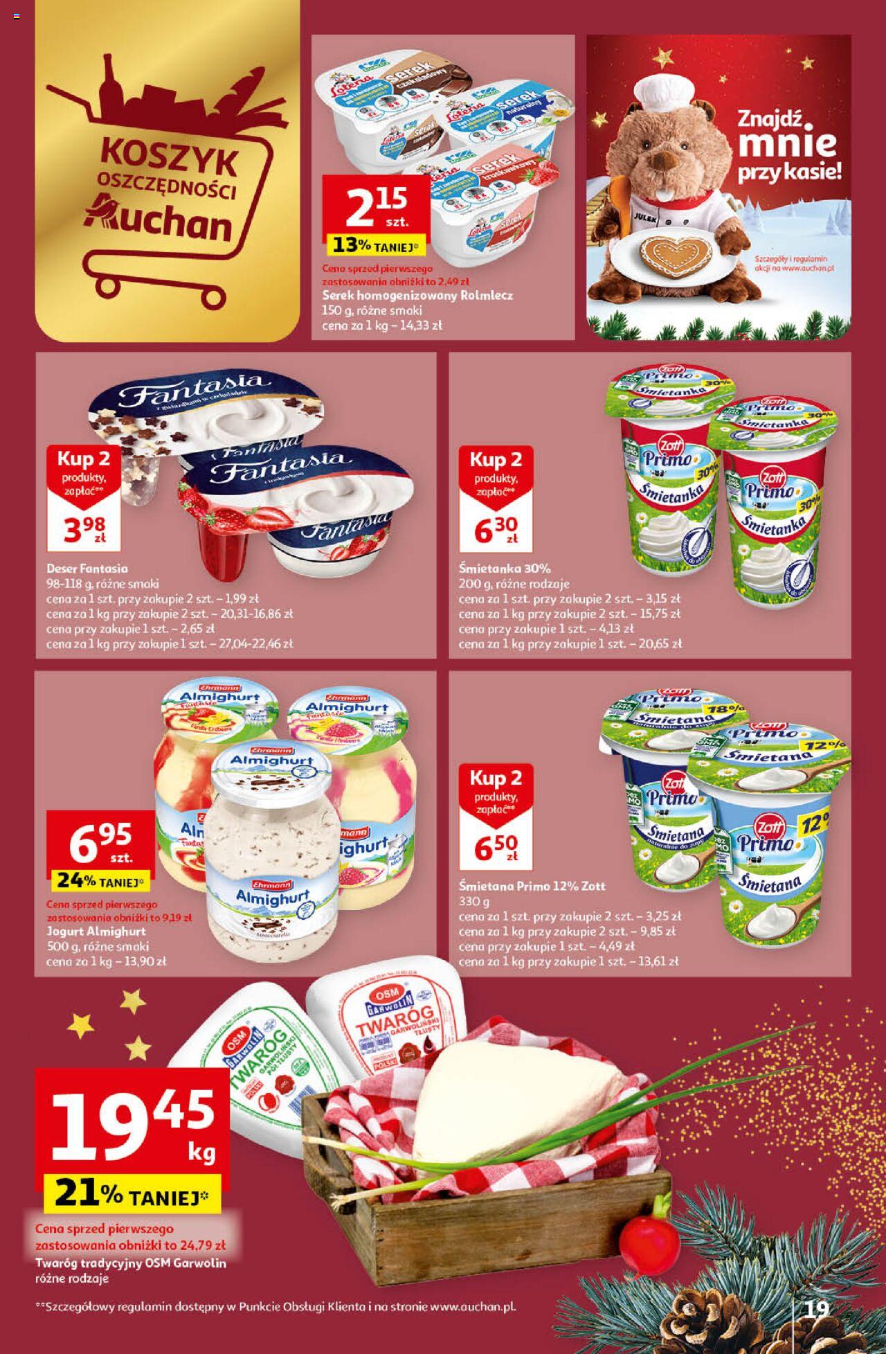 Auchan Magia Świąt Hipermarket gazetka ważna od 14.12.2023 do 23.12.2023 strona 19