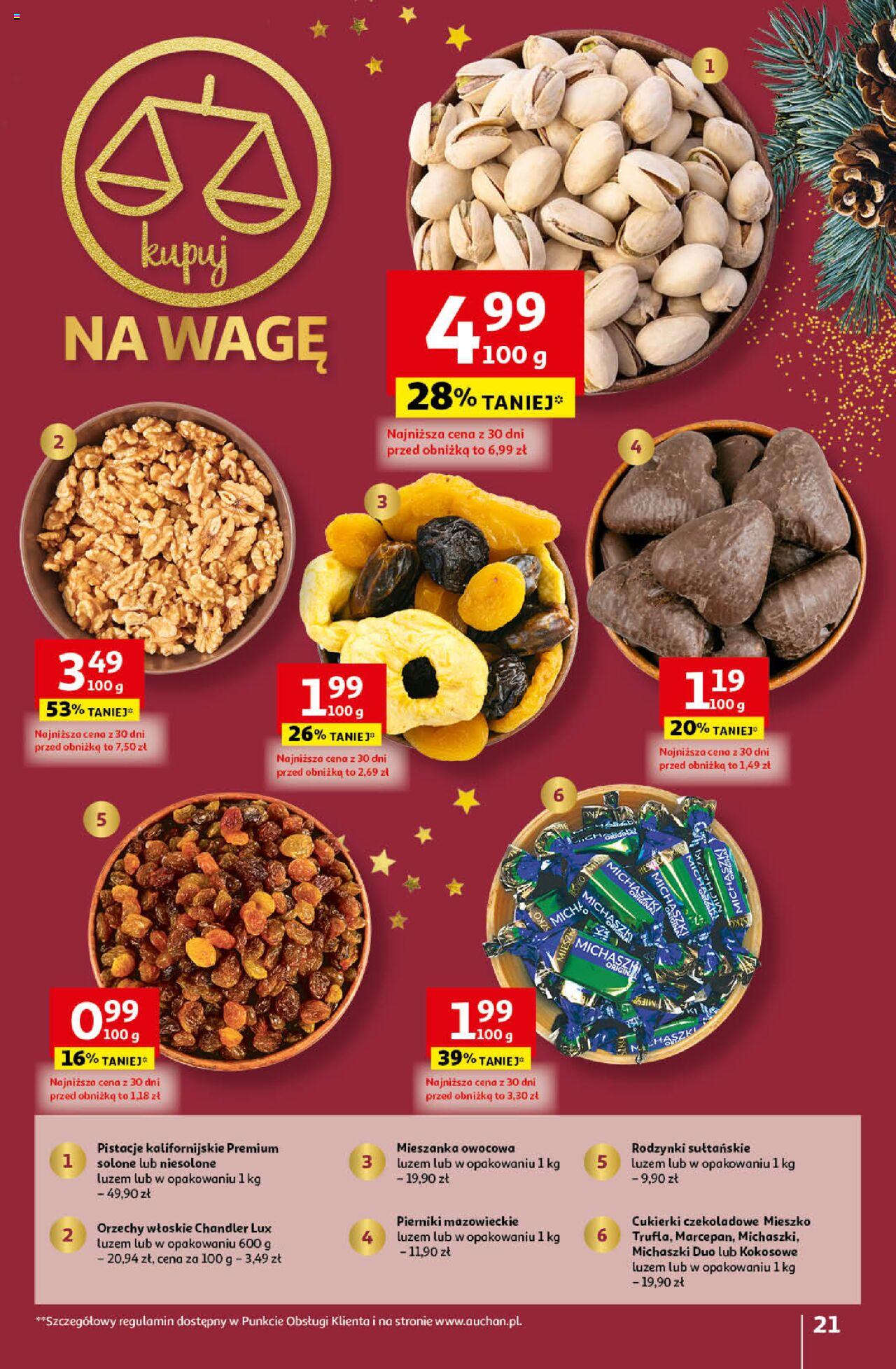 Auchan Magia Świąt Hipermarket gazetka ważna od 14.12.2023 do 23.12.2023 strona 21