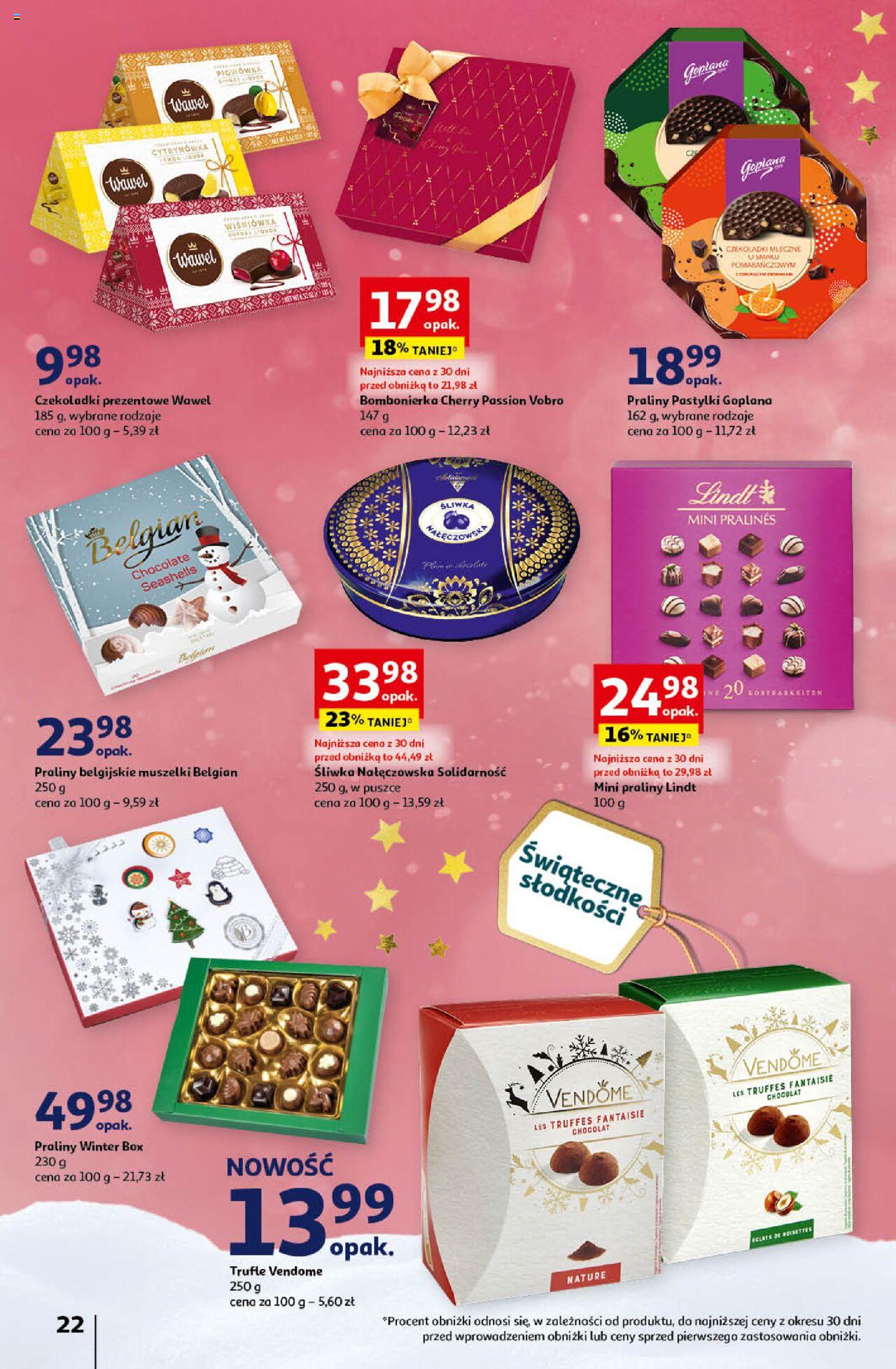 Auchan Magia Świąt Hipermarket gazetka ważna od 14.12.2023 do 23.12.2023 strona 22