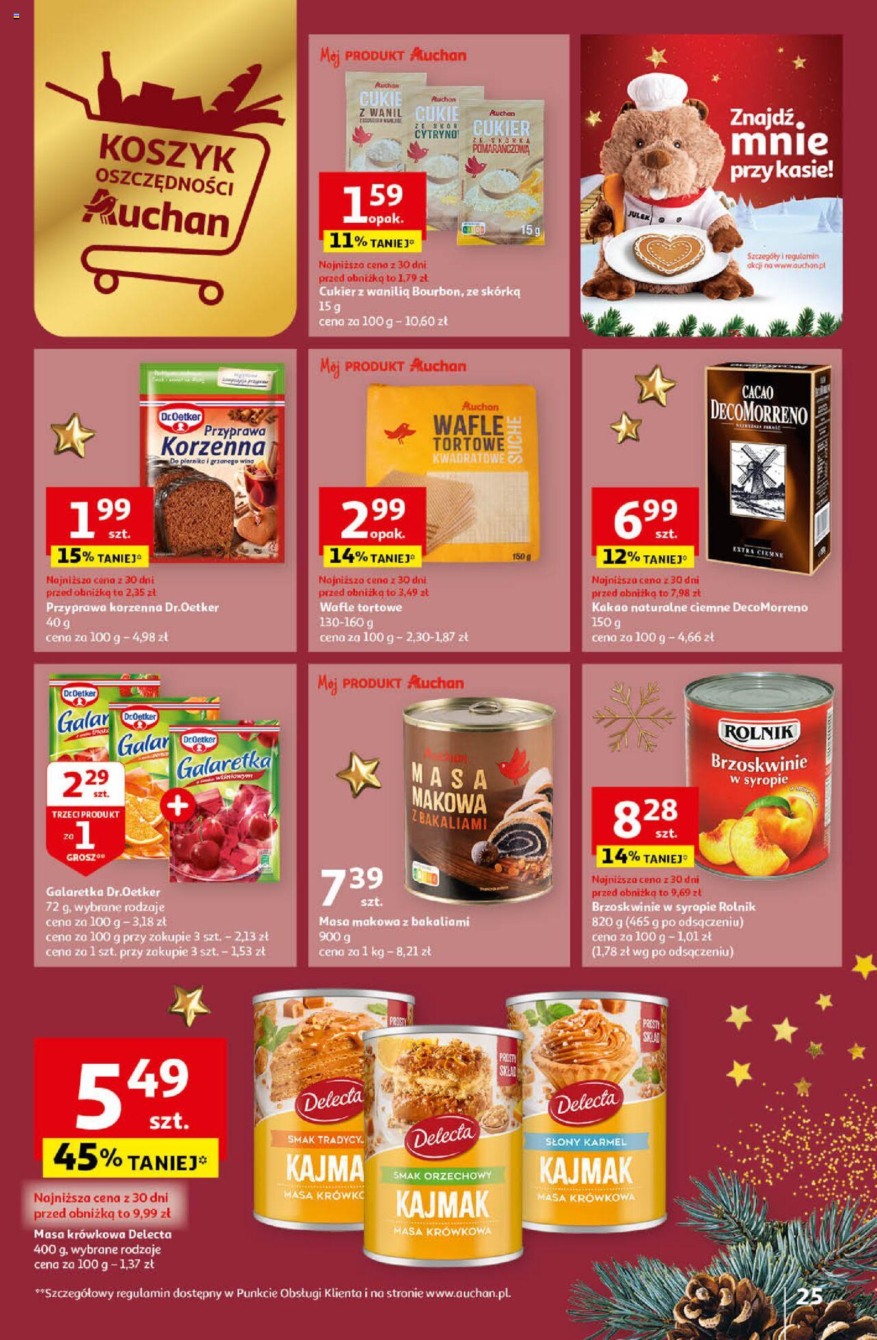 Auchan Magia Świąt Hipermarket gazetka ważna od 14.12.2023 do 23.12.2023 strona 25