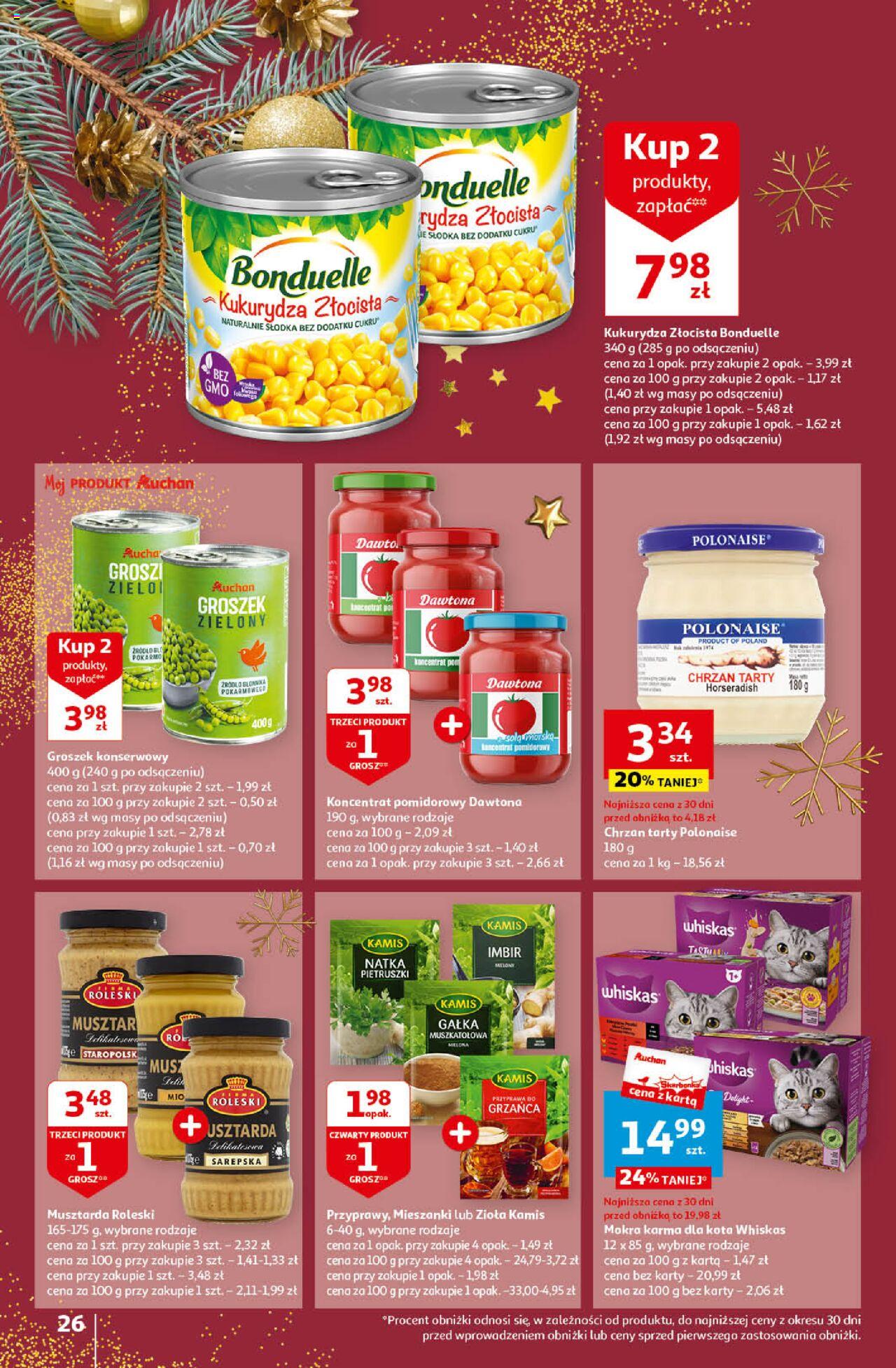 Auchan Magia Świąt Hipermarket gazetka ważna od 14.12.2023 do 23.12.2023 strona 26