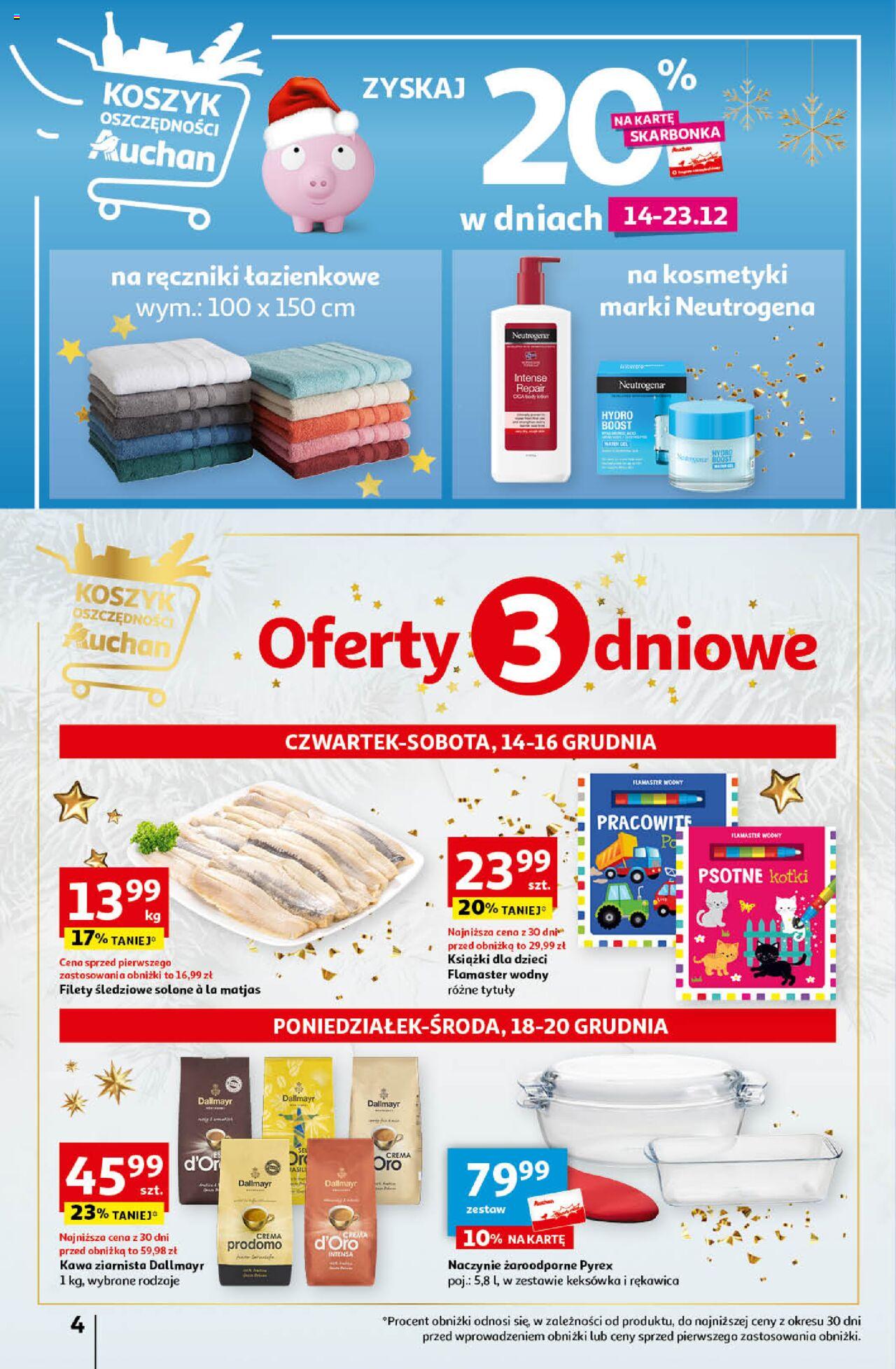 Auchan Magia Świąt Hipermarket gazetka ważna od 14.12.2023 do 23.12.2023 strona 4