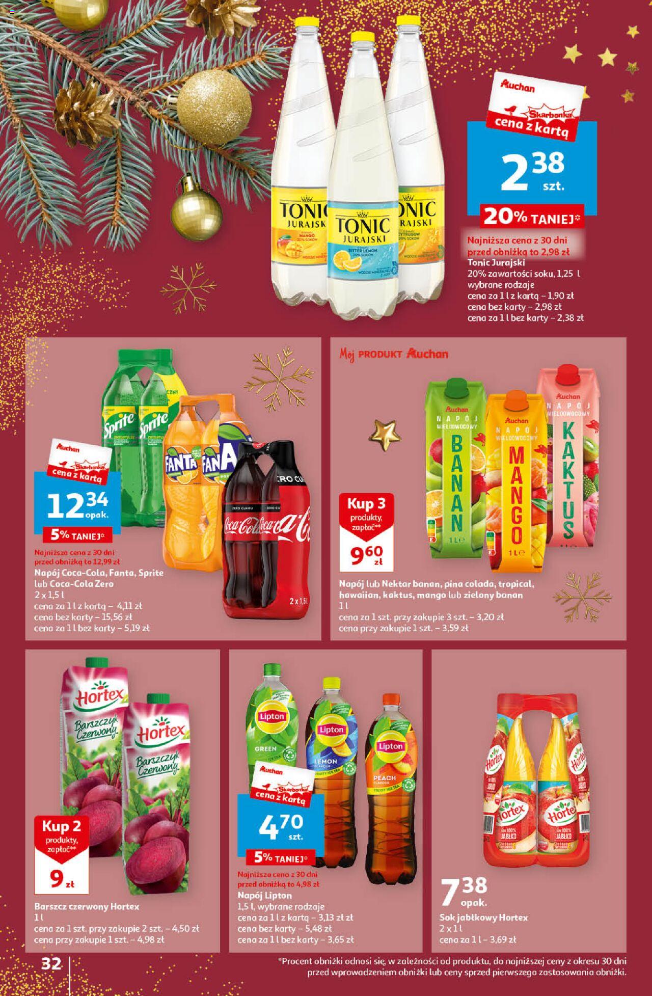 Auchan Magia Świąt Hipermarket gazetka ważna od 14.12.2023 do 23.12.2023 strona 32