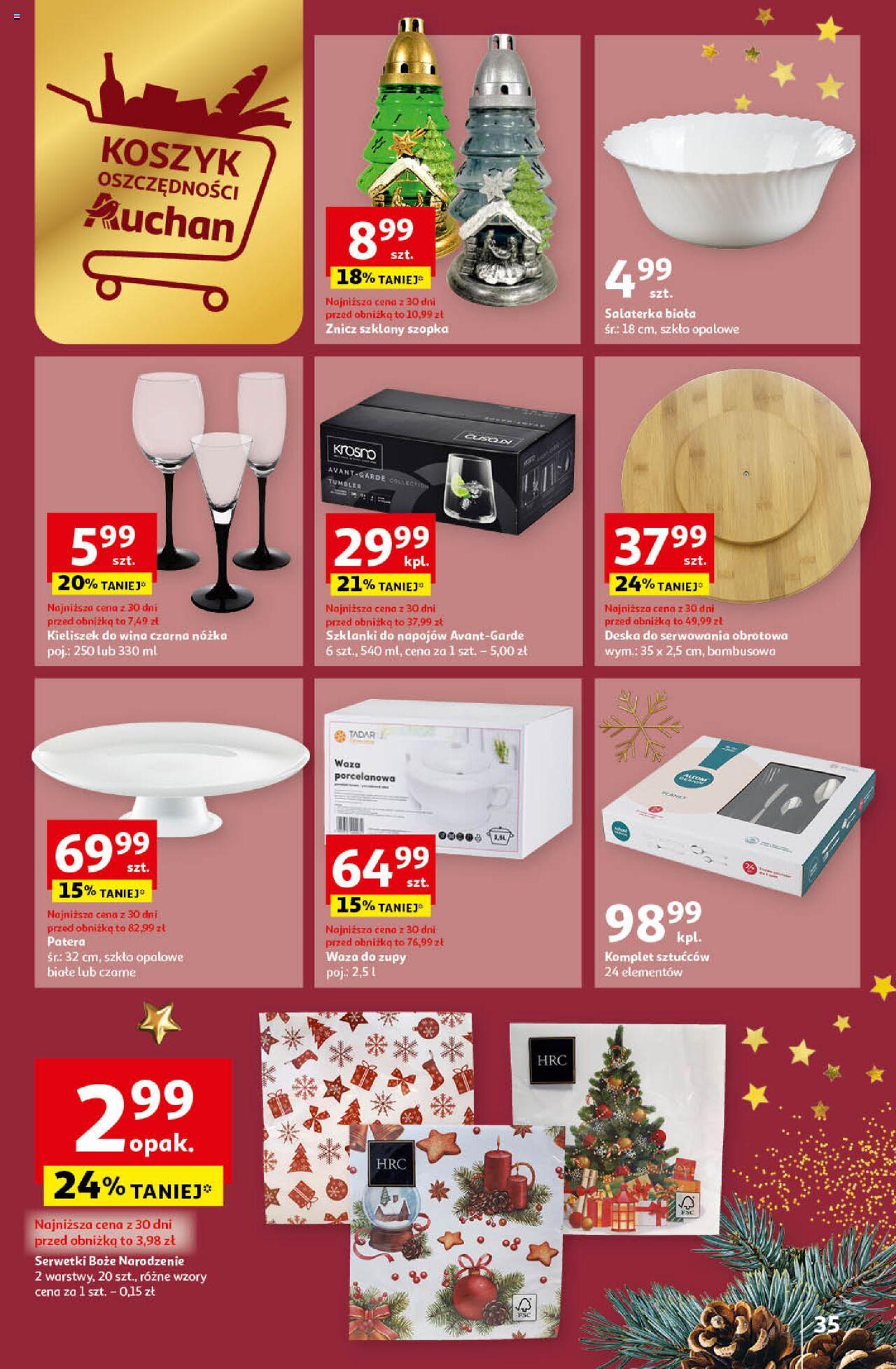 Auchan Magia Świąt Hipermarket gazetka ważna od 14.12.2023 do 23.12.2023 strona 35