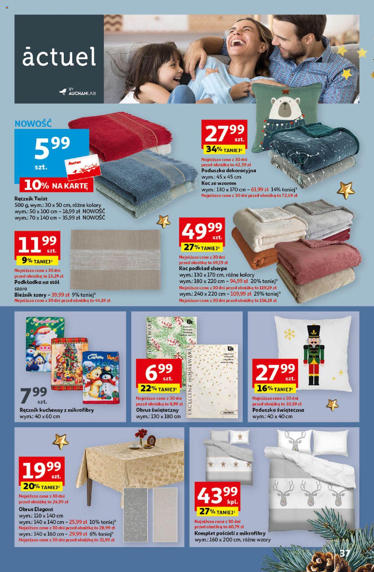 Auchan Magia Świąt Hipermarket gazetka ważna od 14.12.2023 do 23.12.2023 strona 37