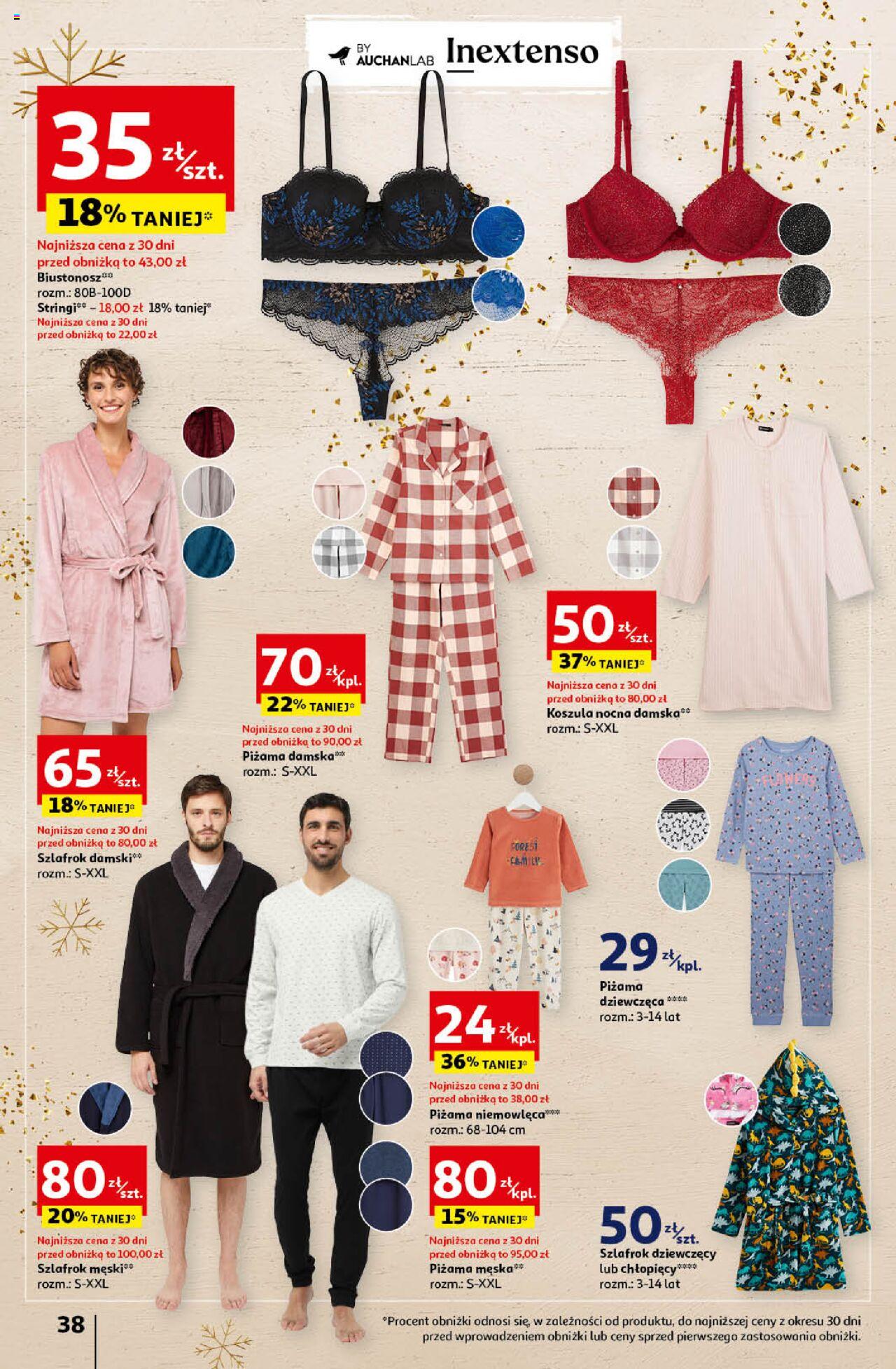 Auchan Magia Świąt Hipermarket gazetka ważna od 14.12.2023 do 23.12.2023 strona 38
