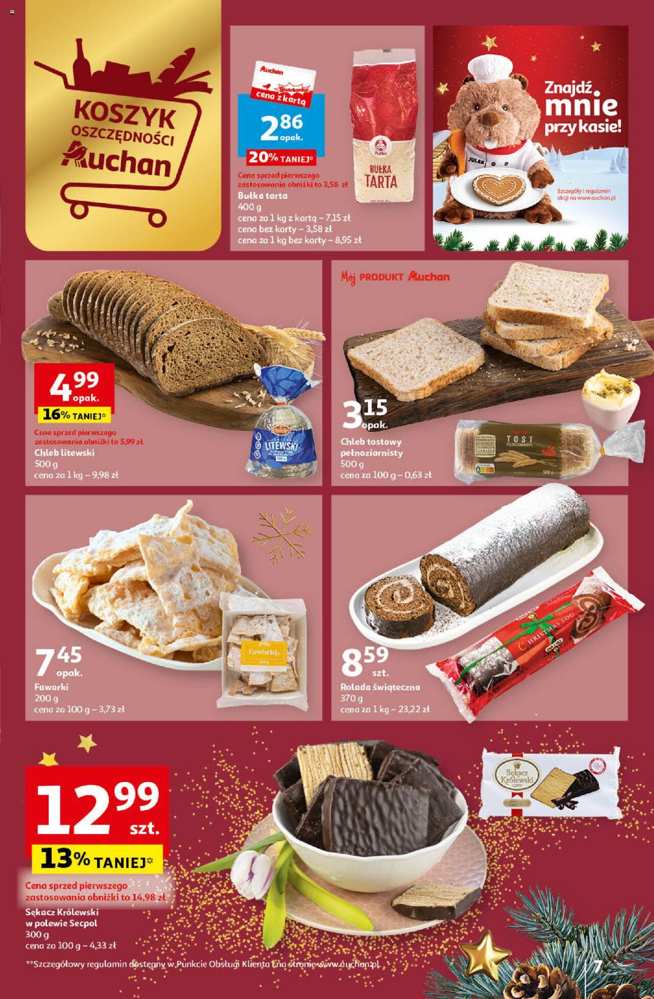 Auchan Magia Świąt Hipermarket gazetka ważna od 14.12.2023 do 23.12.2023 strona 7