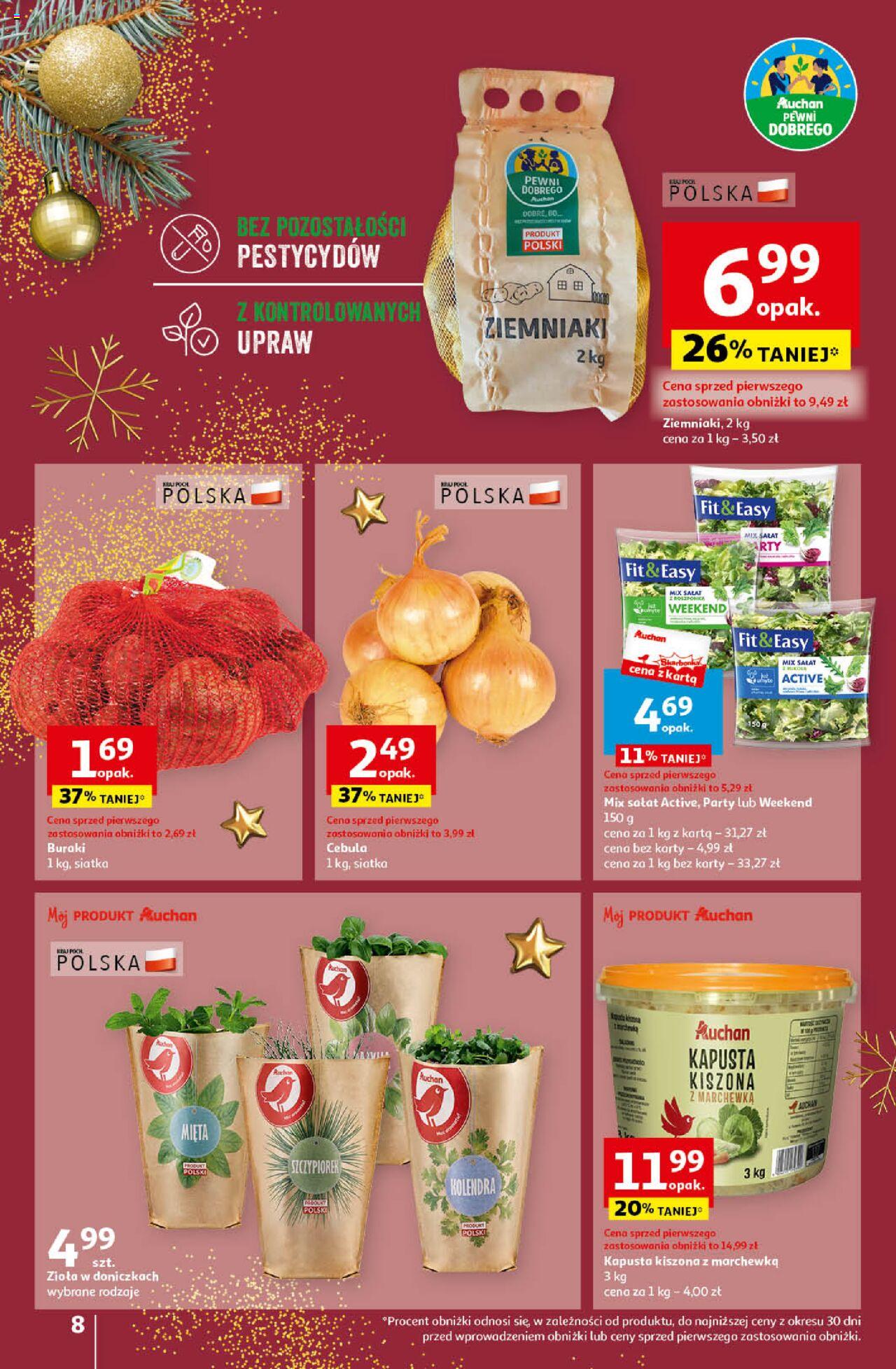Auchan Magia Świąt Hipermarket gazetka ważna od 14.12.2023 do 23.12.2023 strona 8