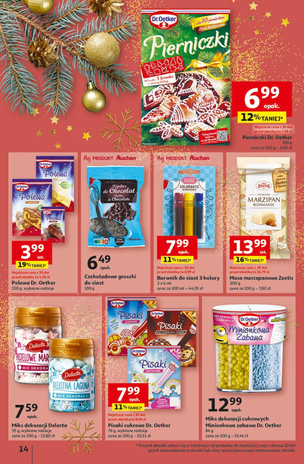 Auchan Magia Świąt  Hipermarket gazetka ważna  od 30.11.2023 do 06.12.2023 strona 14
