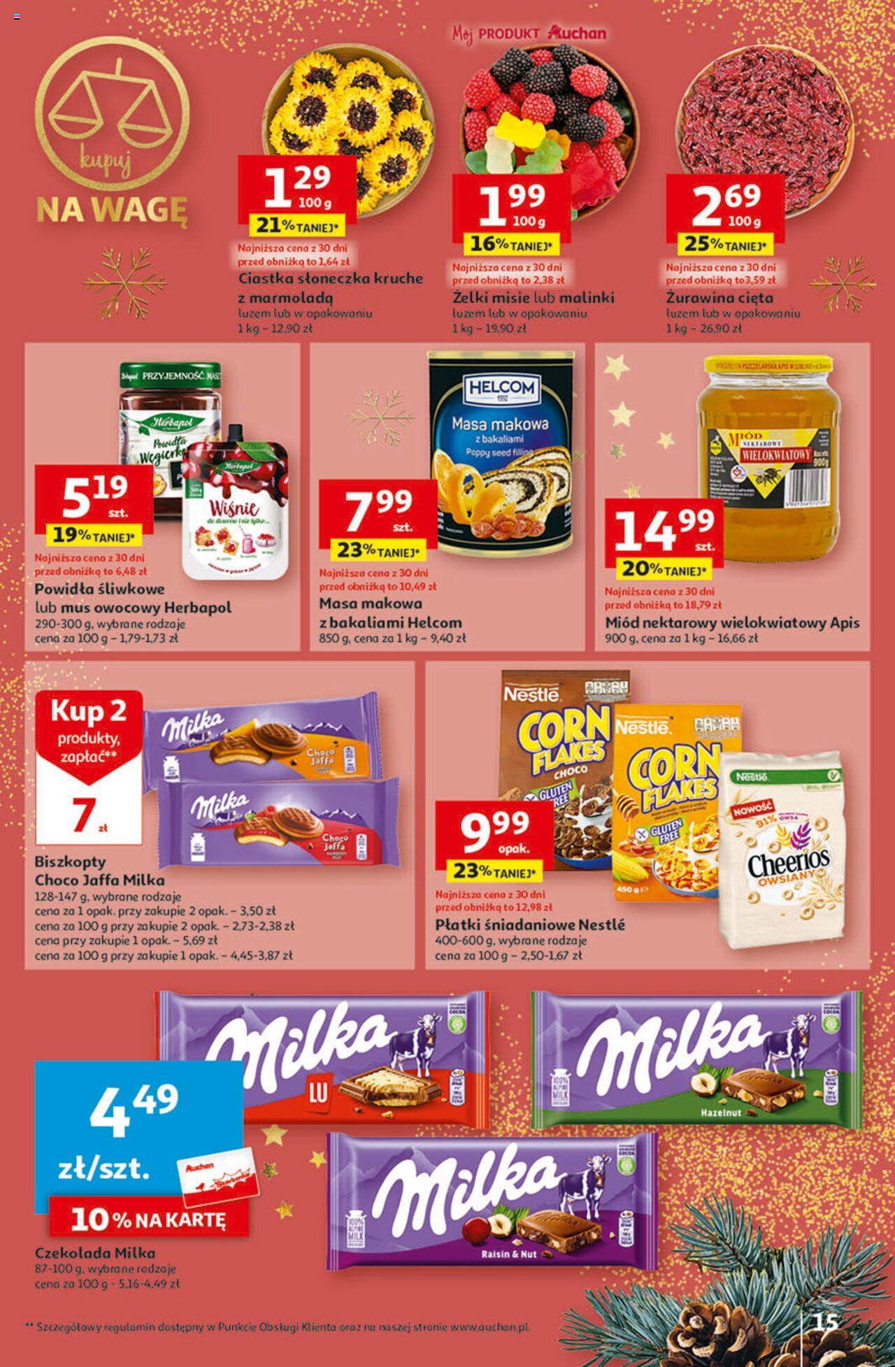 Auchan Magia Świąt  Hipermarket gazetka ważna  od 30.11.2023 do 06.12.2023 strona 15