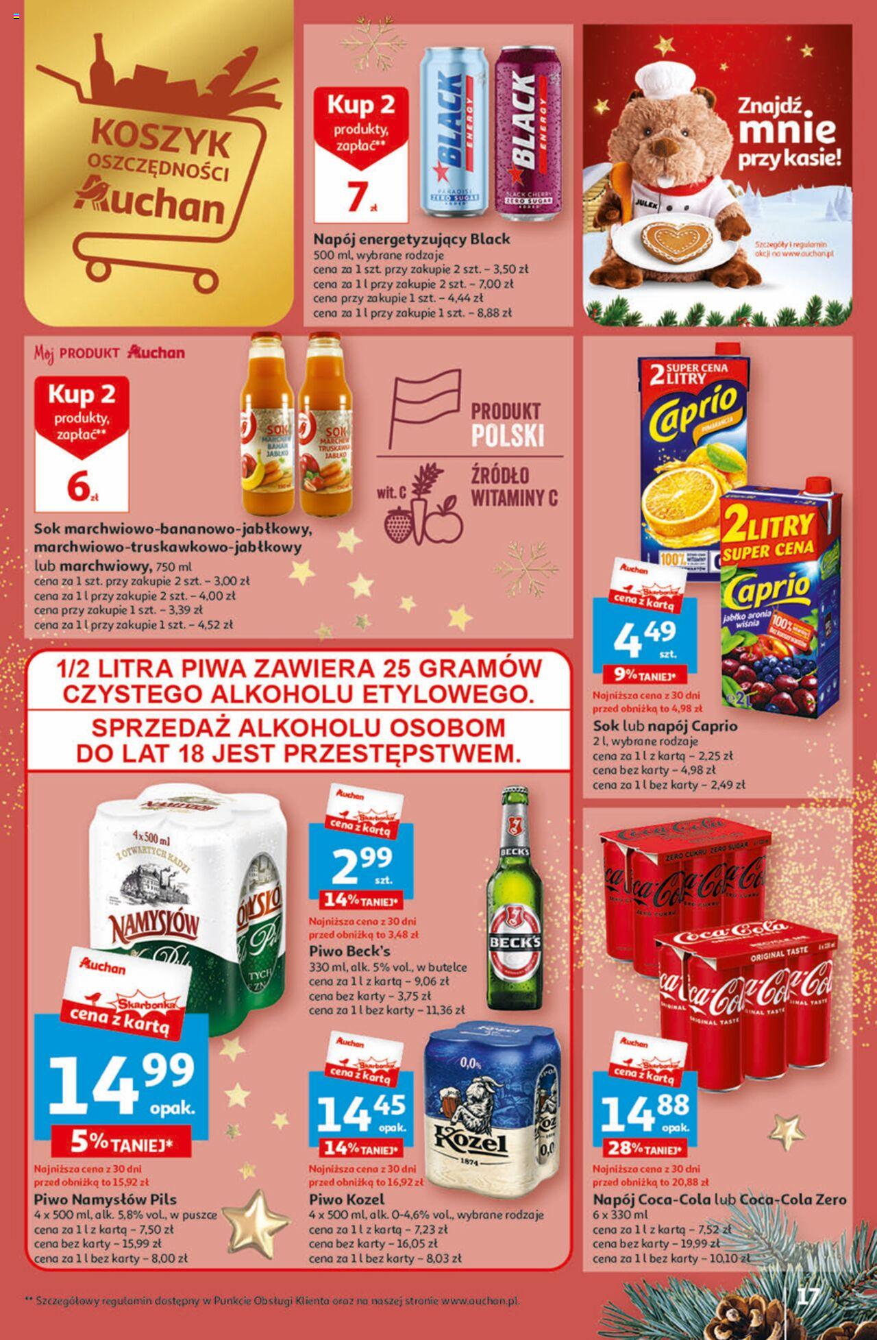 Auchan Magia Świąt  Hipermarket gazetka ważna  od 30.11.2023 do 06.12.2023 strona 17