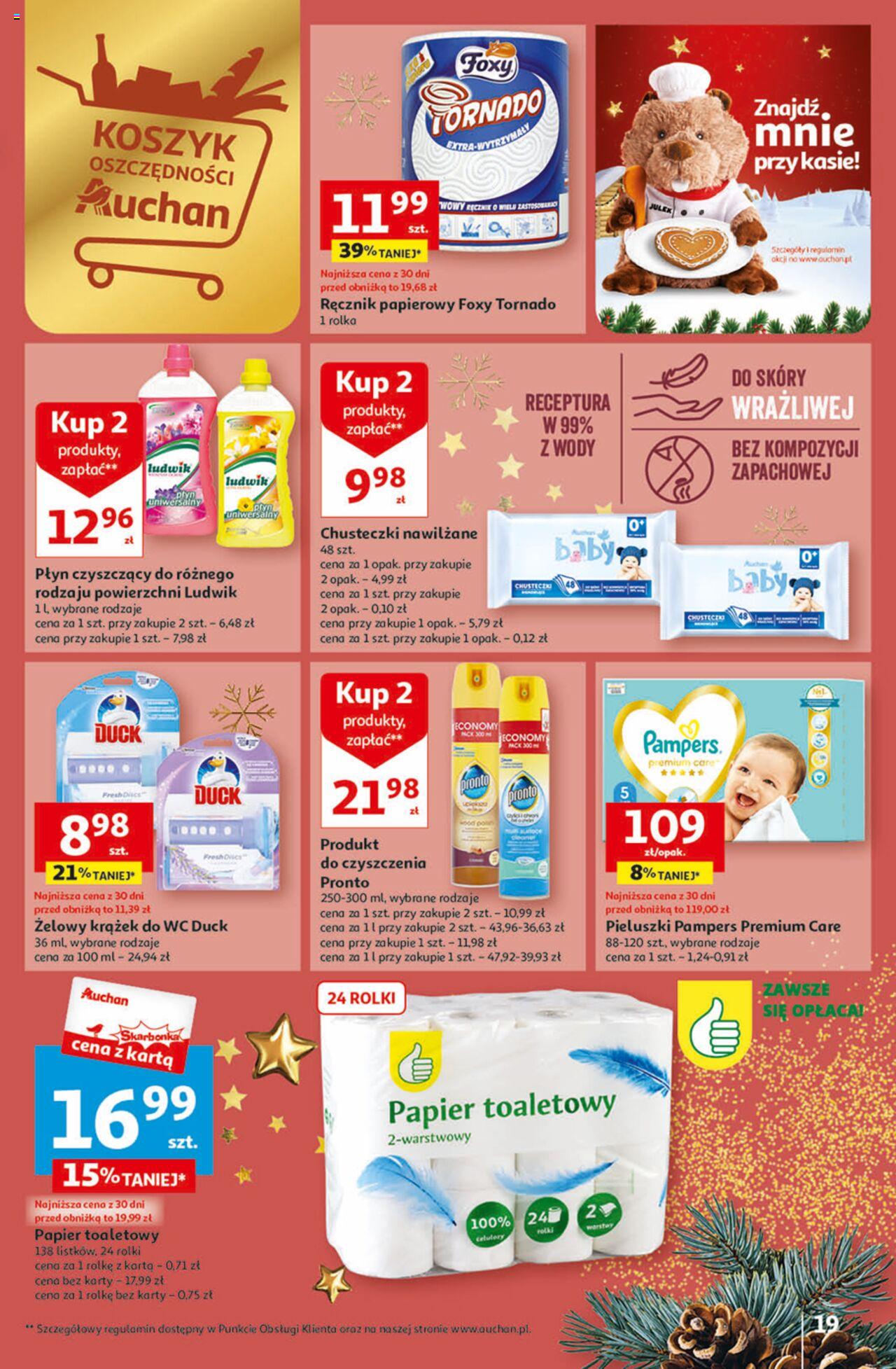 Auchan Magia Świąt  Hipermarket gazetka ważna  od 30.11.2023 do 06.12.2023 strona 19