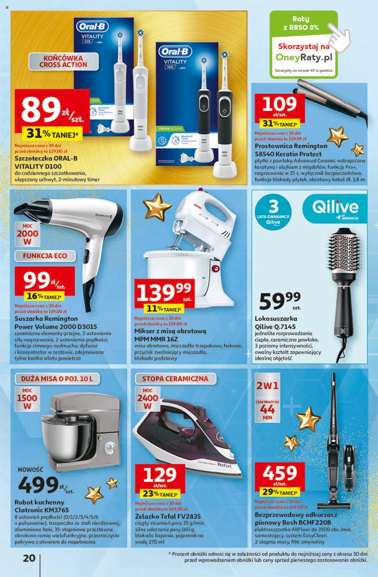 Auchan Magia Świąt  Hipermarket gazetka ważna  od 30.11.2023 do 06.12.2023 strona 20