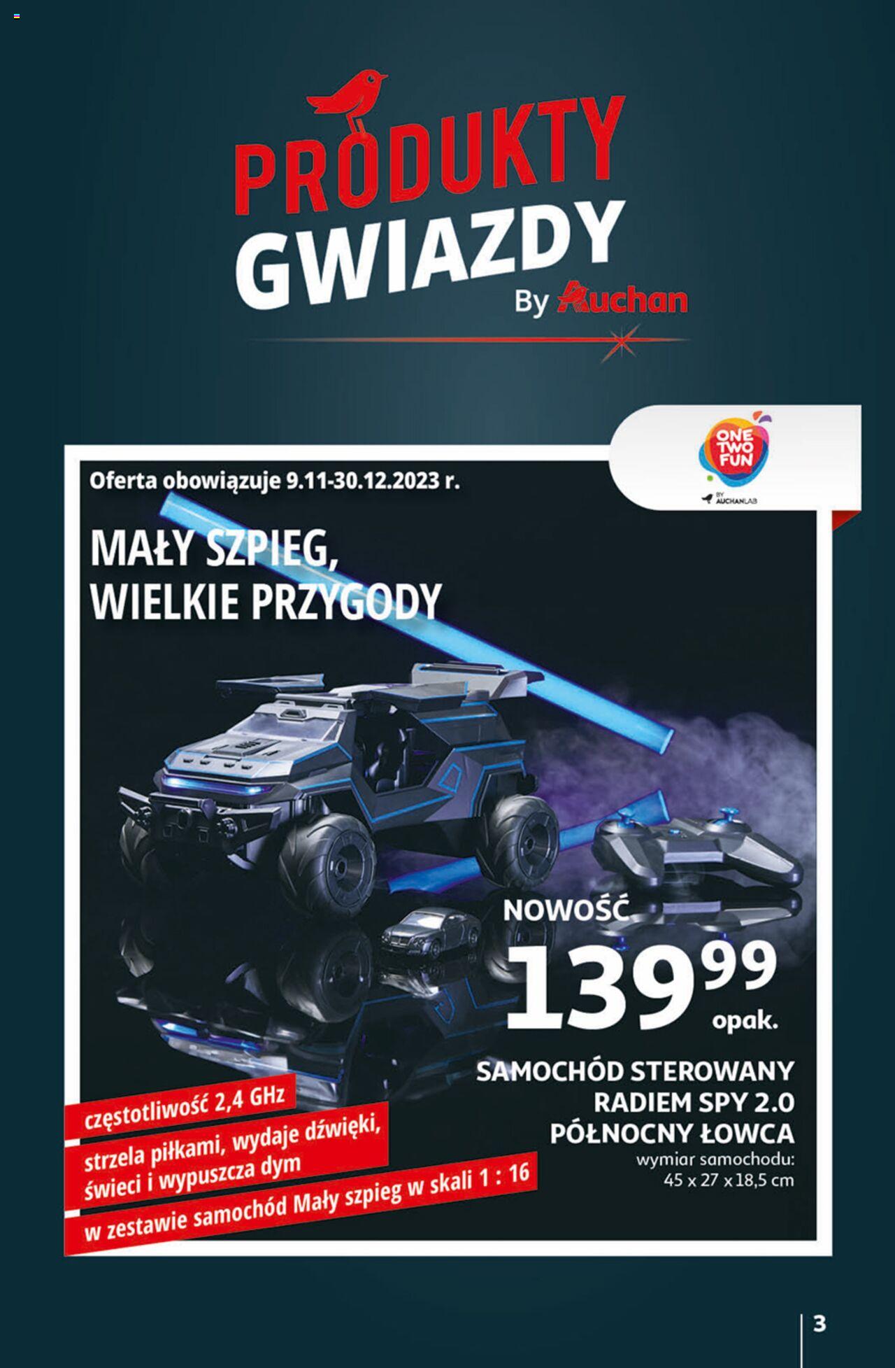 Auchan Magia Świąt  Hipermarket gazetka ważna  od 30.11.2023 do 06.12.2023 strona 3