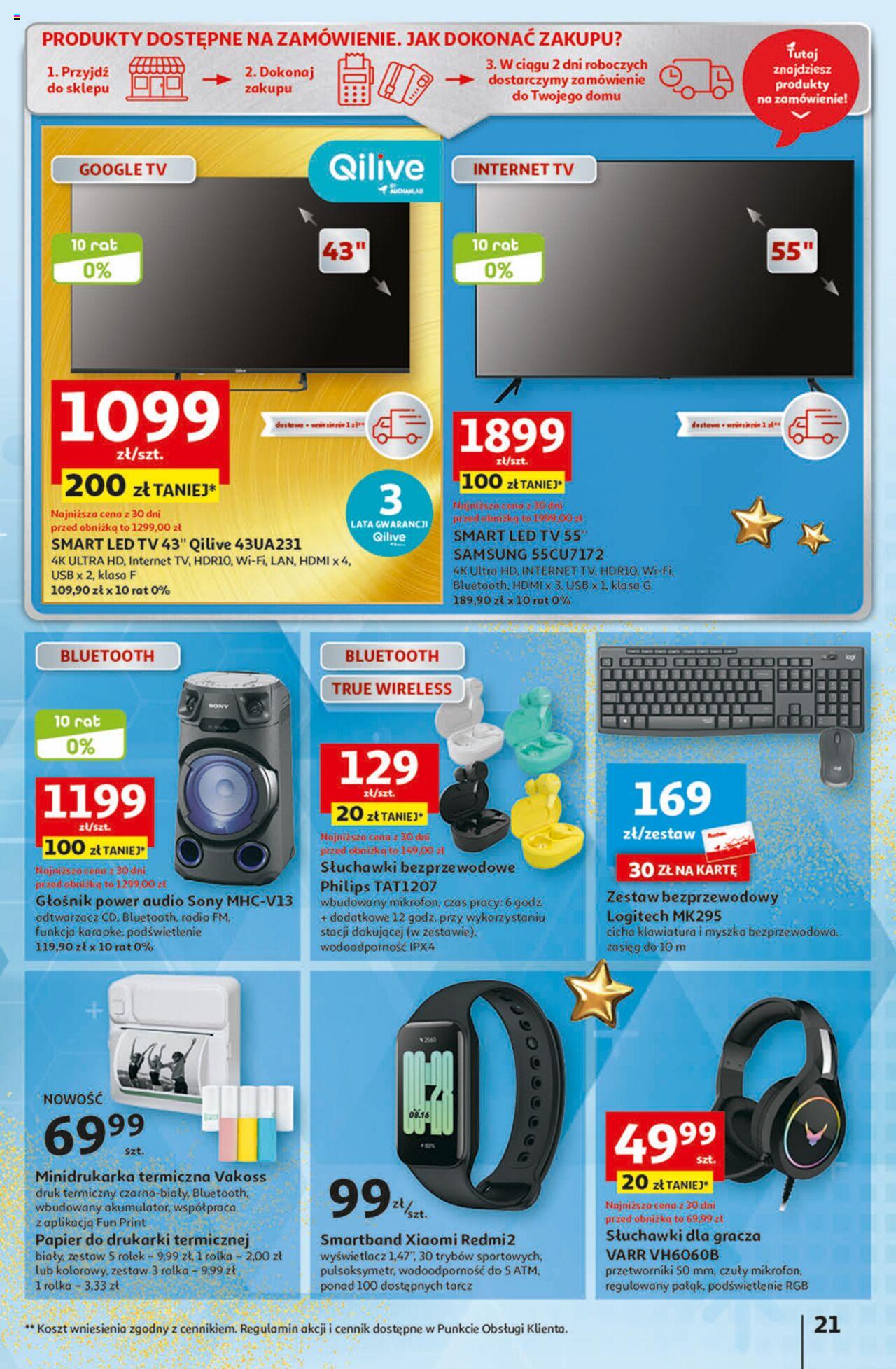 Auchan Magia Świąt  Hipermarket gazetka ważna  od 30.11.2023 do 06.12.2023 strona 21