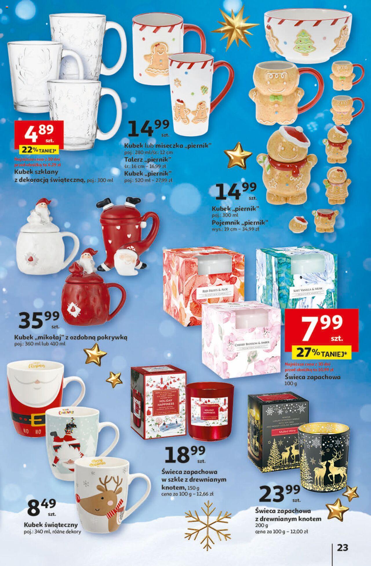 Auchan Magia Świąt  Hipermarket gazetka ważna  od 30.11.2023 do 06.12.2023 strona 23