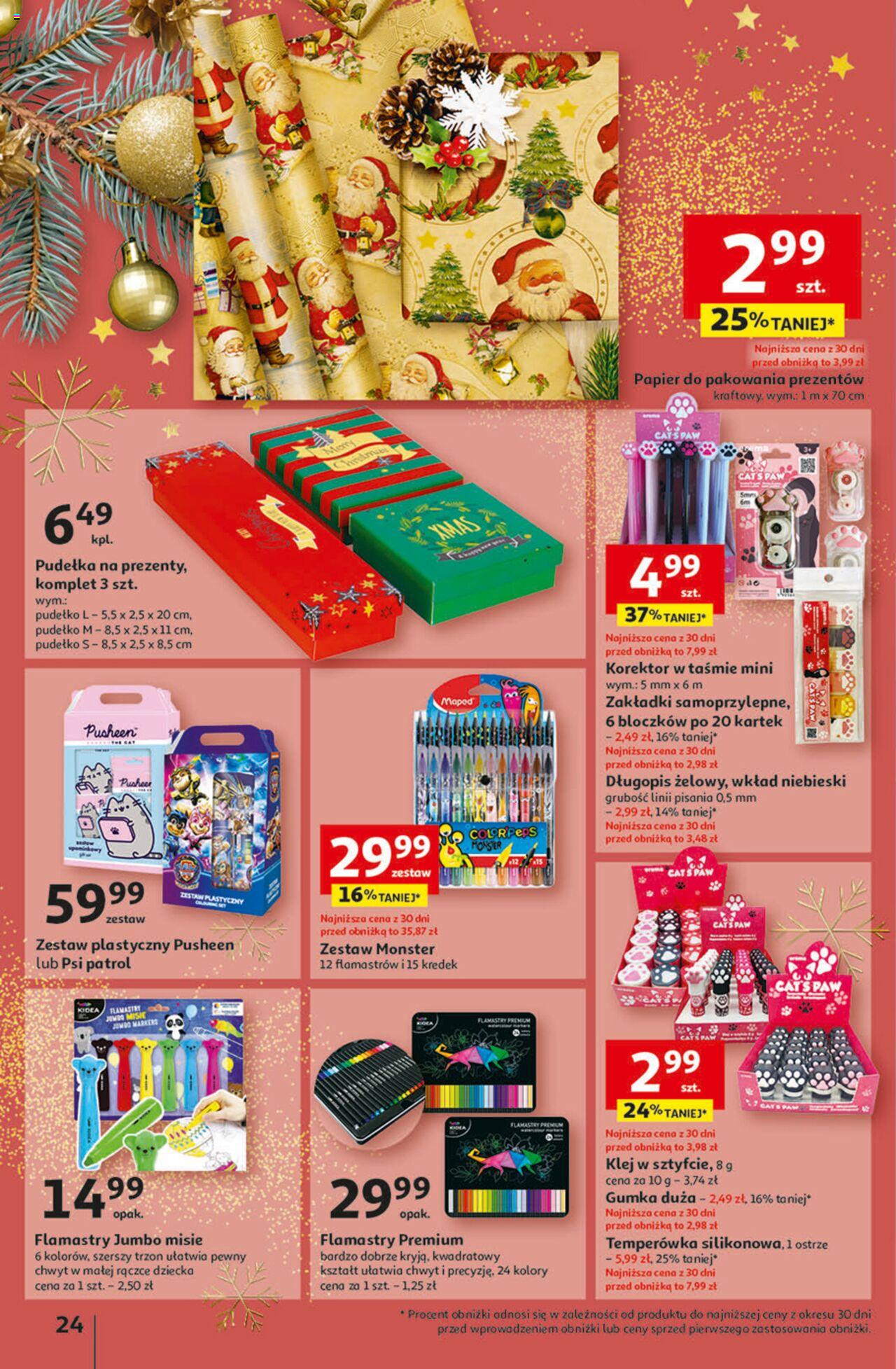 Auchan Magia Świąt  Hipermarket gazetka ważna  od 30.11.2023 do 06.12.2023 strona 24