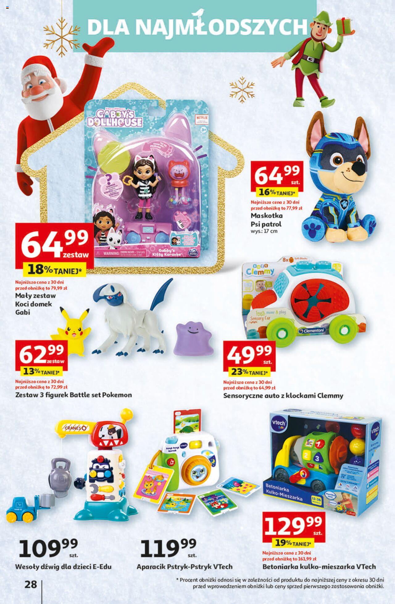 Auchan Magia Świąt  Hipermarket gazetka ważna  od 30.11.2023 do 06.12.2023 strona 28