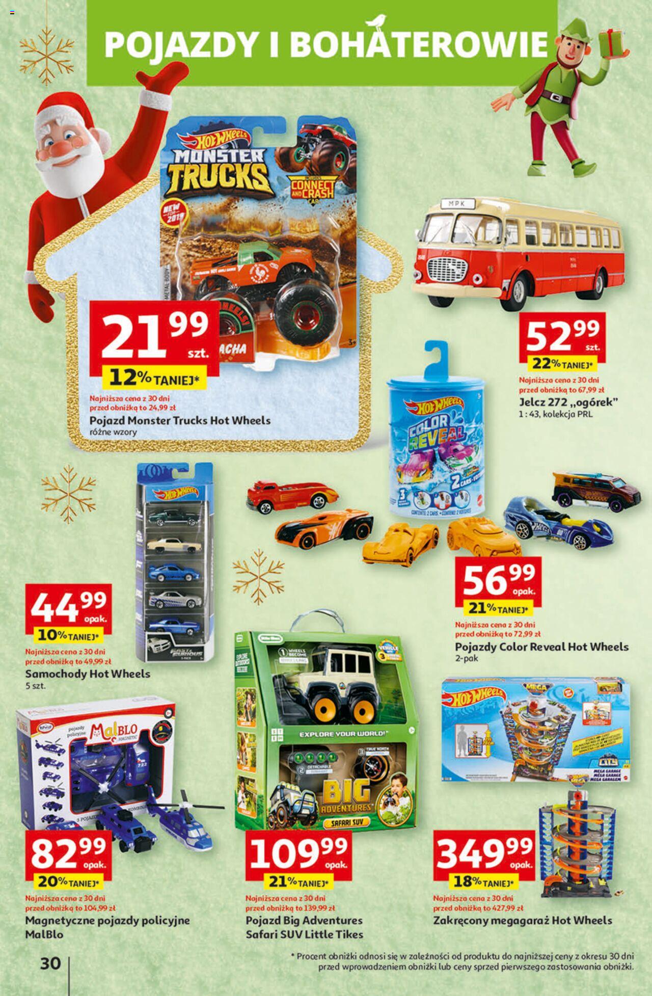 Auchan Magia Świąt  Hipermarket gazetka ważna  od 30.11.2023 do 06.12.2023 strona 30