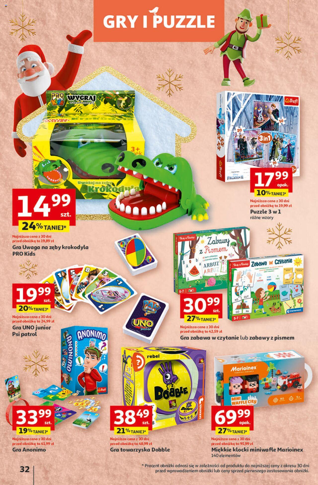 Auchan Magia Świąt  Hipermarket gazetka ważna  od 30.11.2023 do 06.12.2023 strona 32